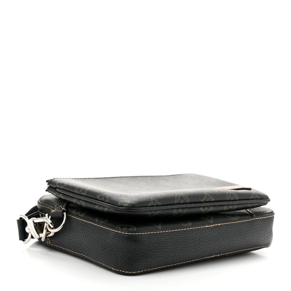 Monogram Trio Messenger Dark Green