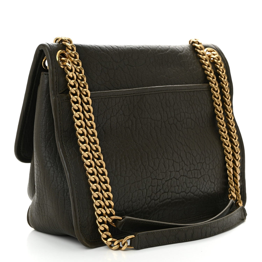 Grained Lambskin Monogram Medium Niki Chain Satchel Light Musk