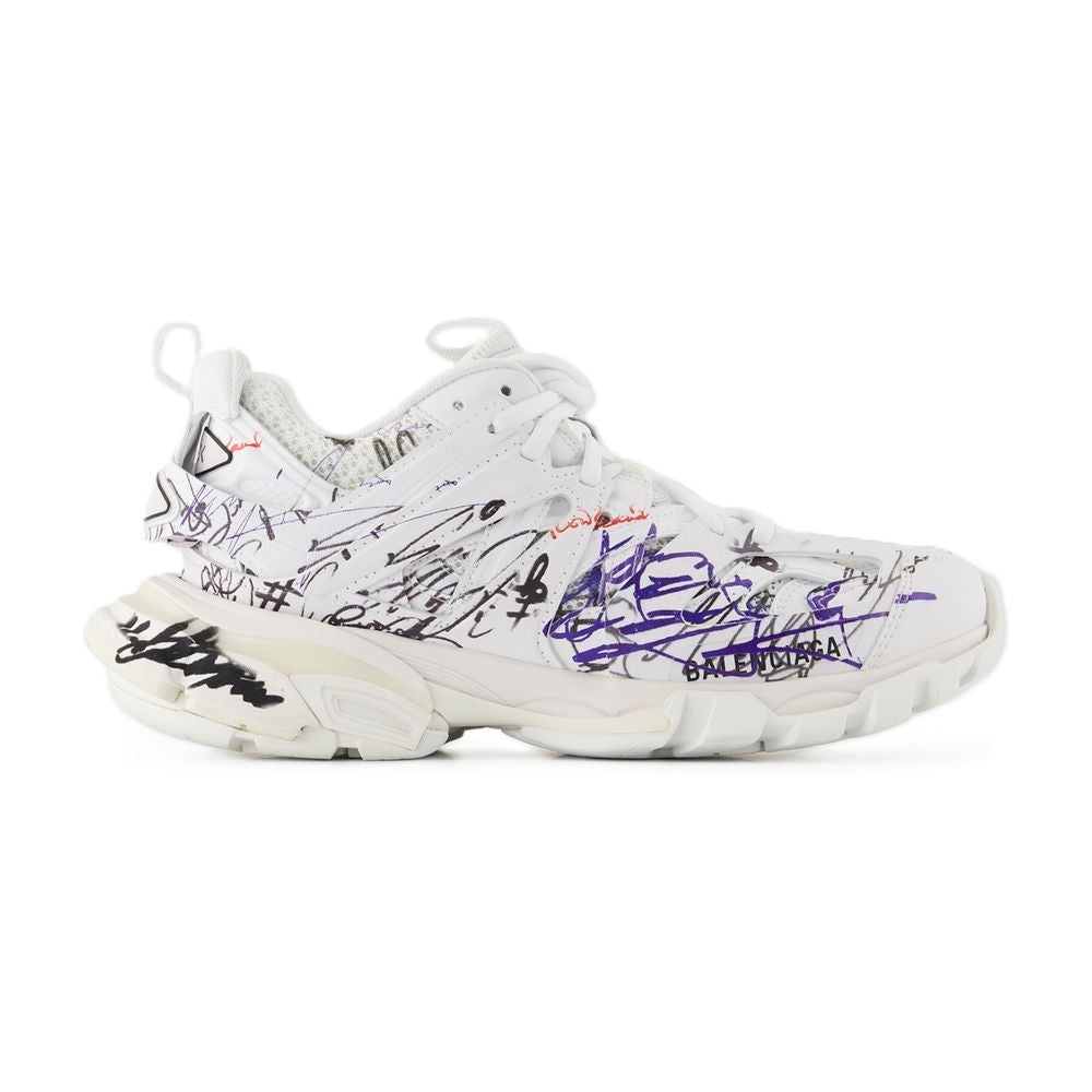 Women's Track Sneakers - Balenciaga - Nylon - White