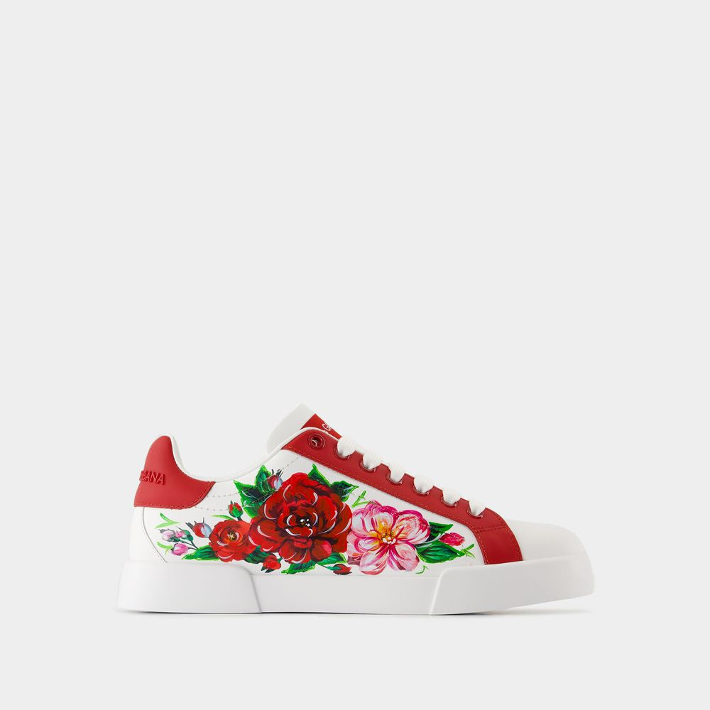 Women's Port.light Strobel Sneakers - Dolce&Gabbana - Leather - White