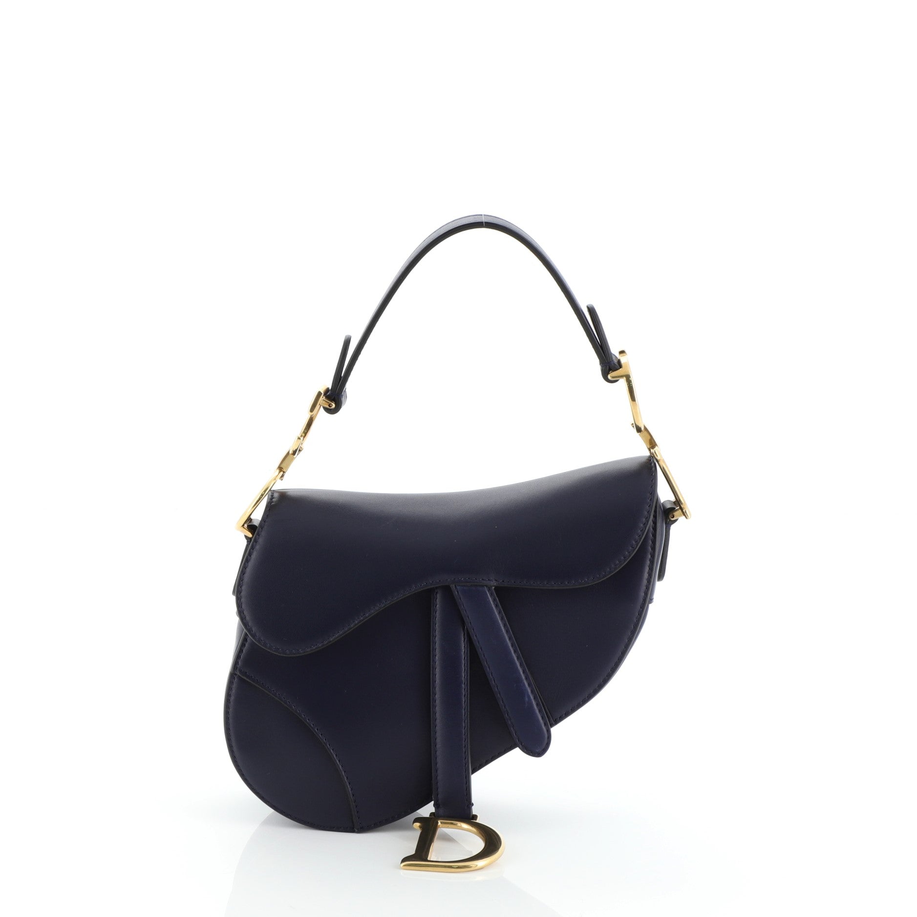 Saddle Handbag Leather Mini