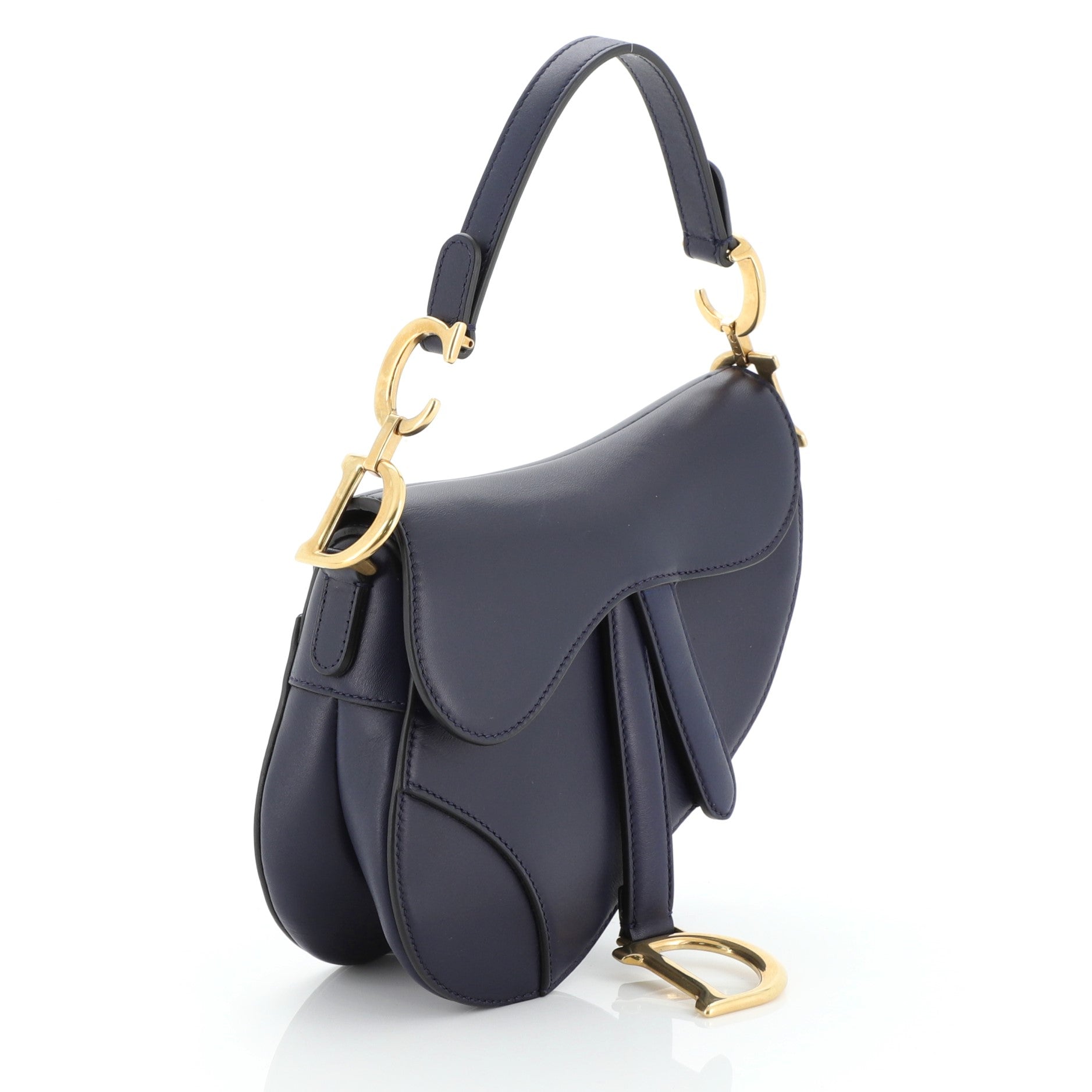 Saddle Handbag Leather Mini