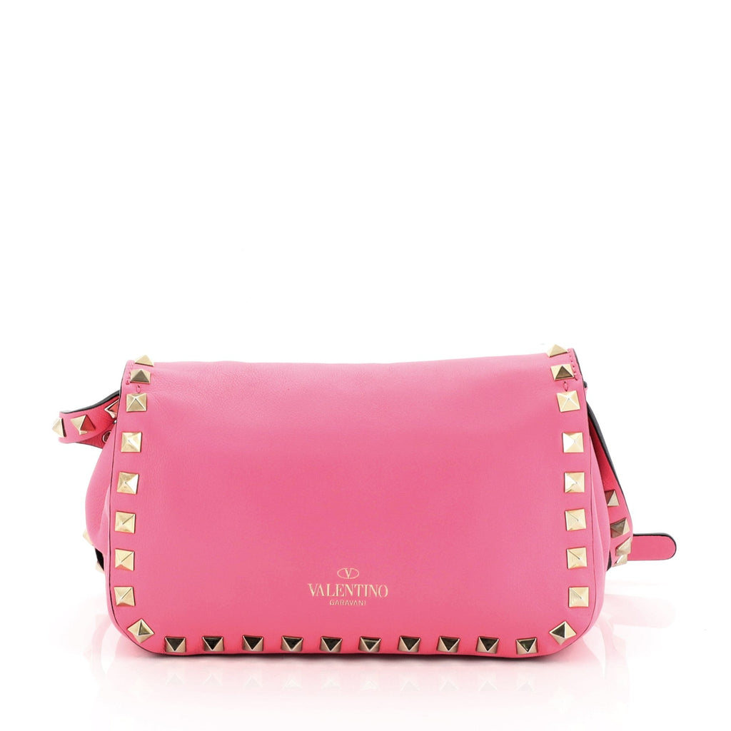 Rockstud Flip Lock Flap Bag Leather Mini