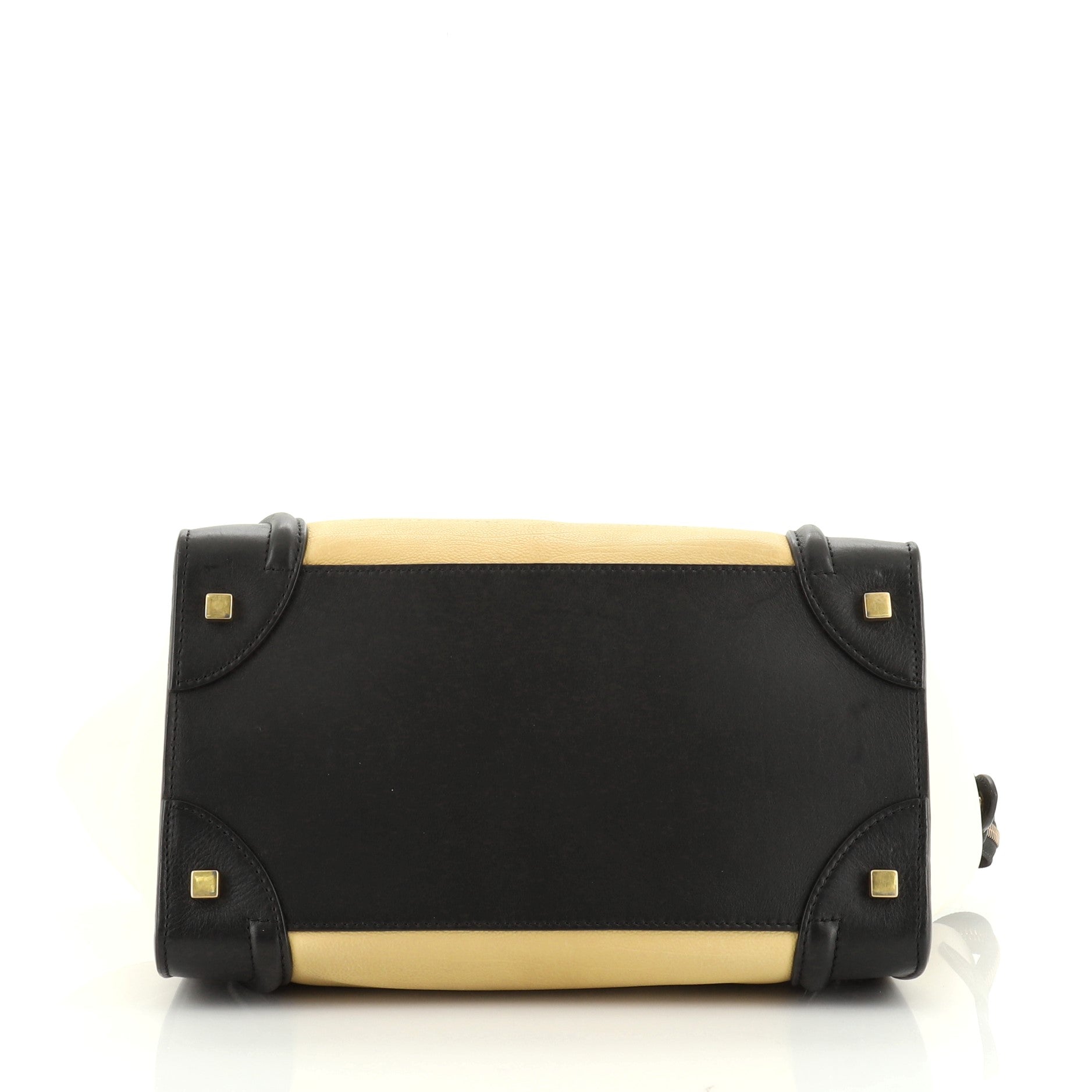 Tricolor Luggage Bag Leather Mini