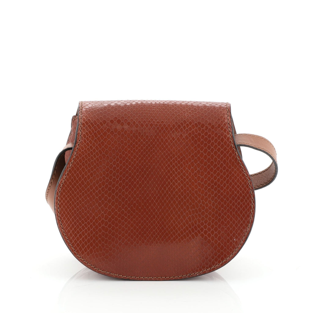 Marcie Crossbody Bag Python Print Calfskin Mini