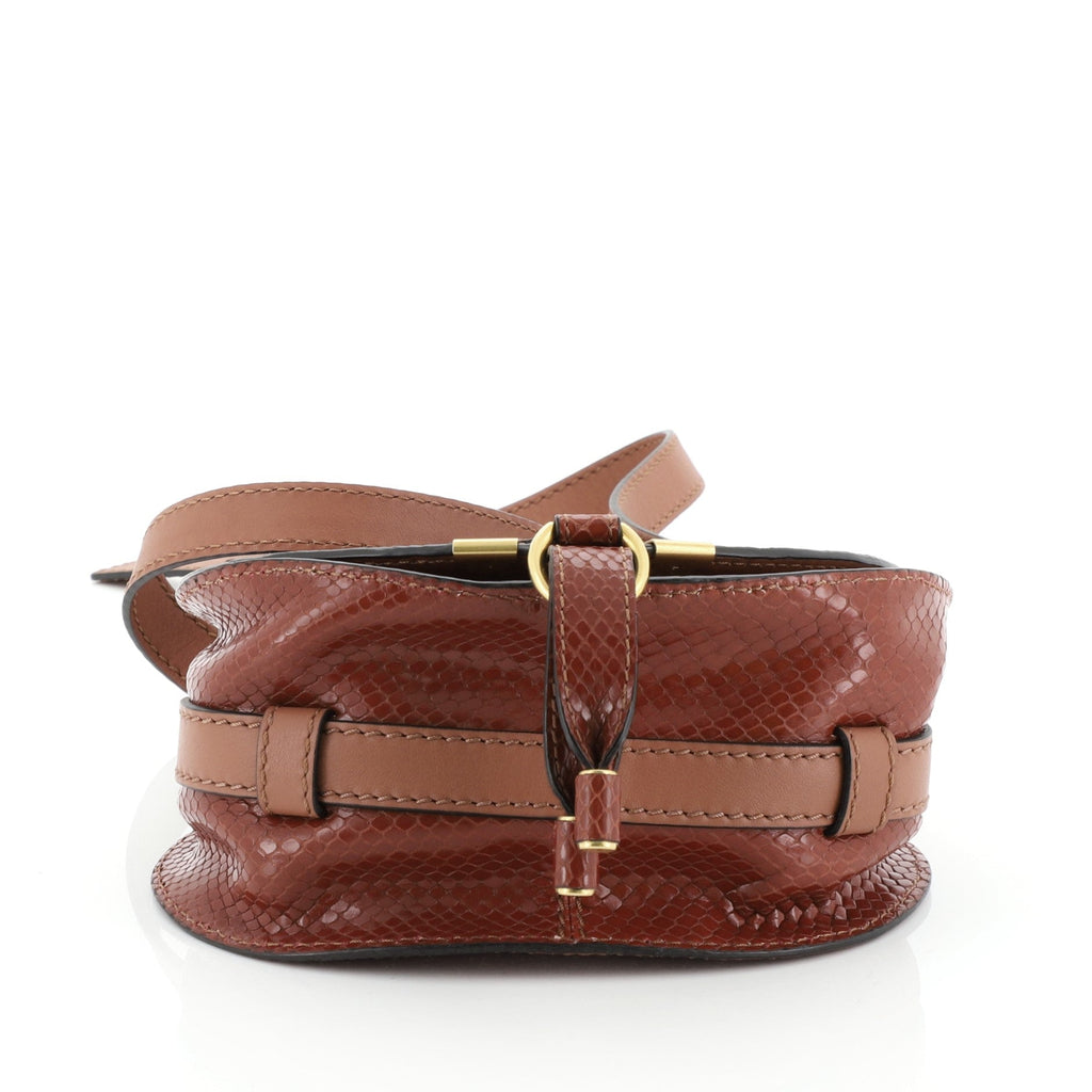 Marcie Crossbody Bag Python Print Calfskin Mini