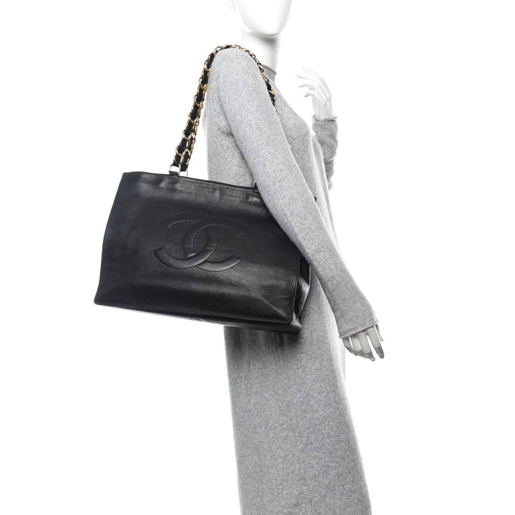 Lambskin CC Tote Black