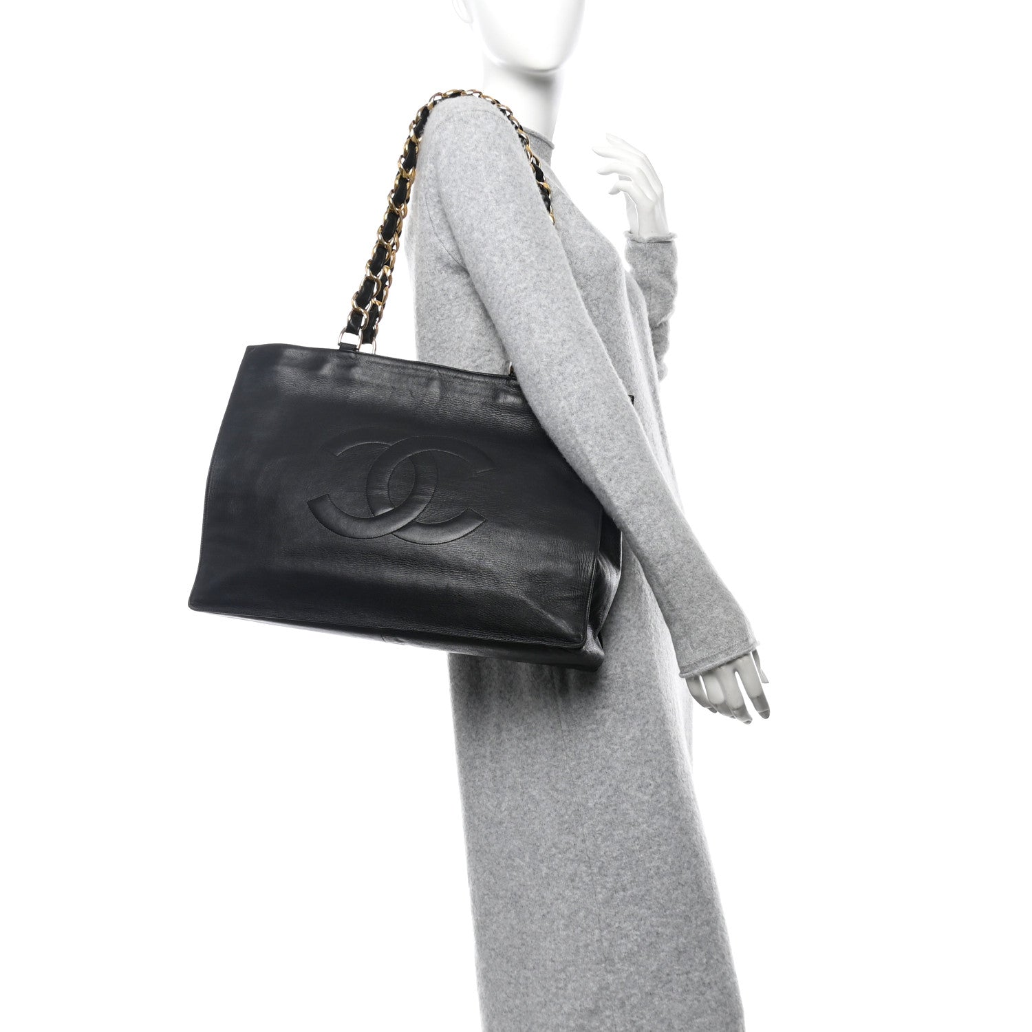 Lambskin CC Tote Black