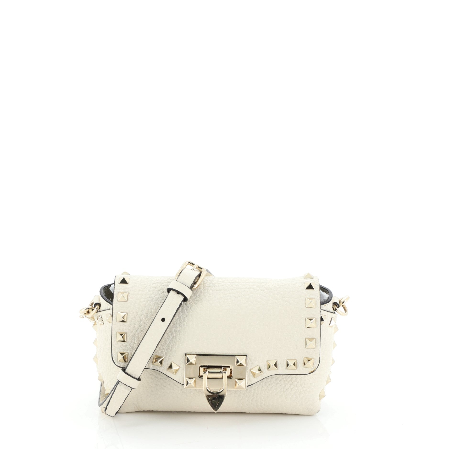 Rockstud Flip Lock Flap Bag Leather Mini