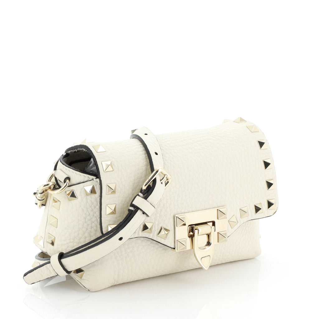 Rockstud Flip Lock Flap Bag Leather Mini