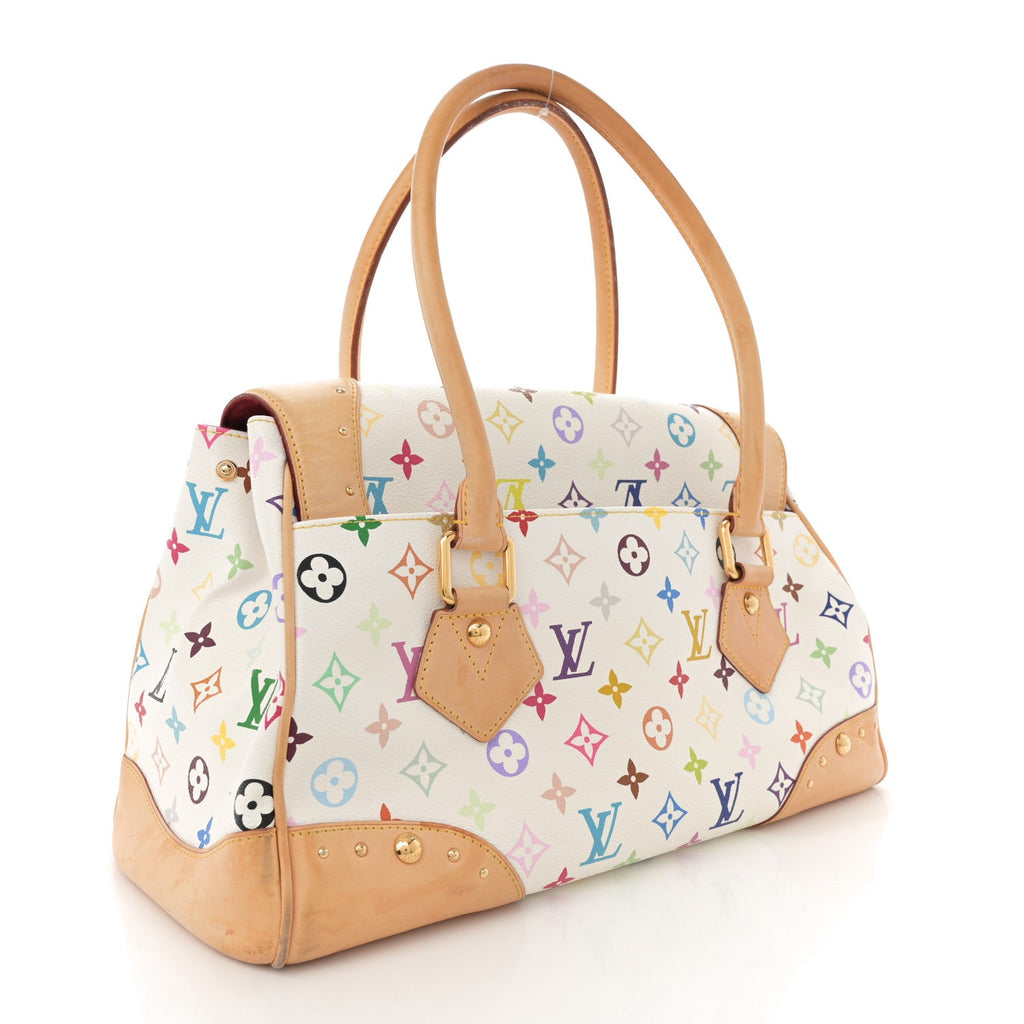 Monogram Multicolor Beverly GM White