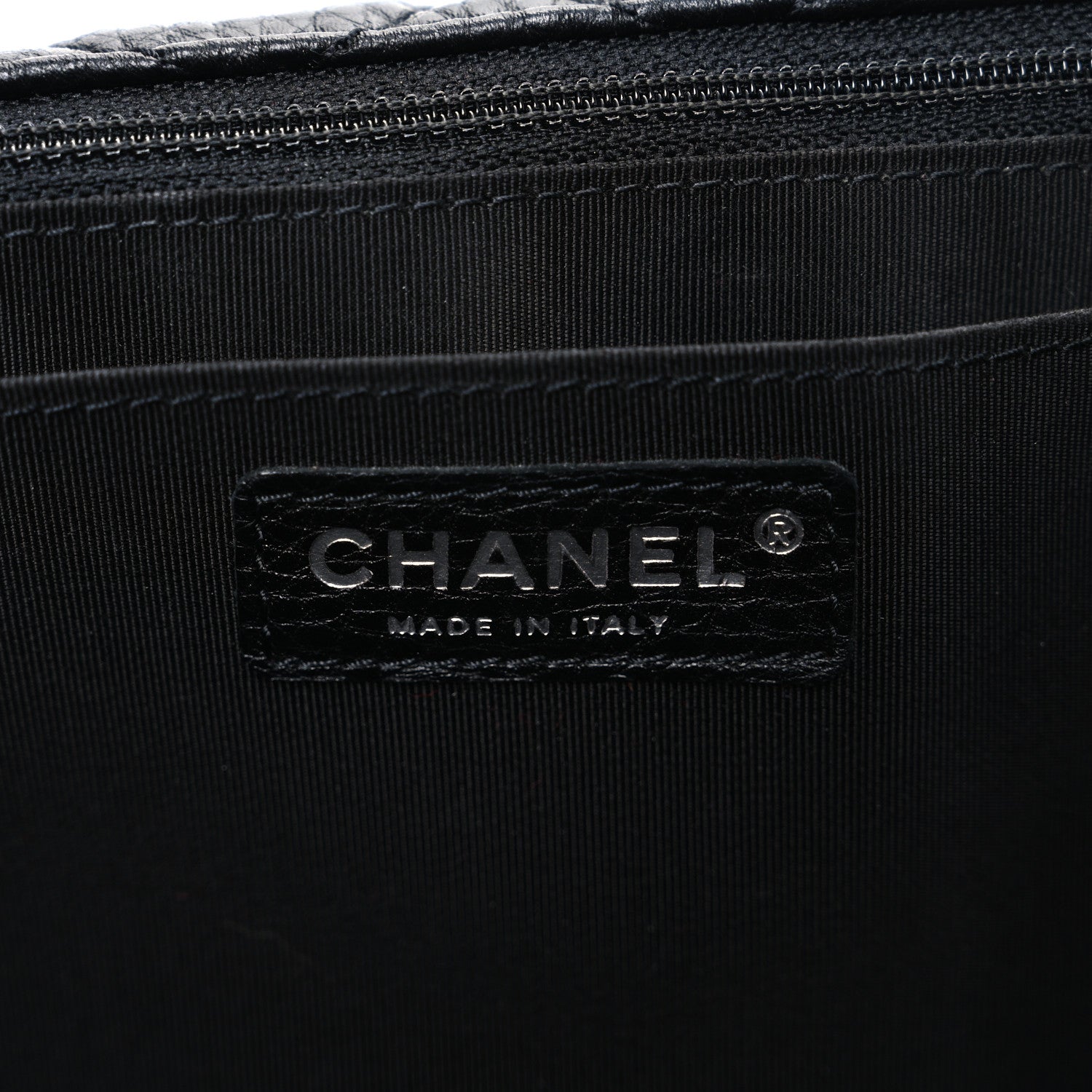 Grained Calfskin Quilted Small XXL Travel Flap Bag Black