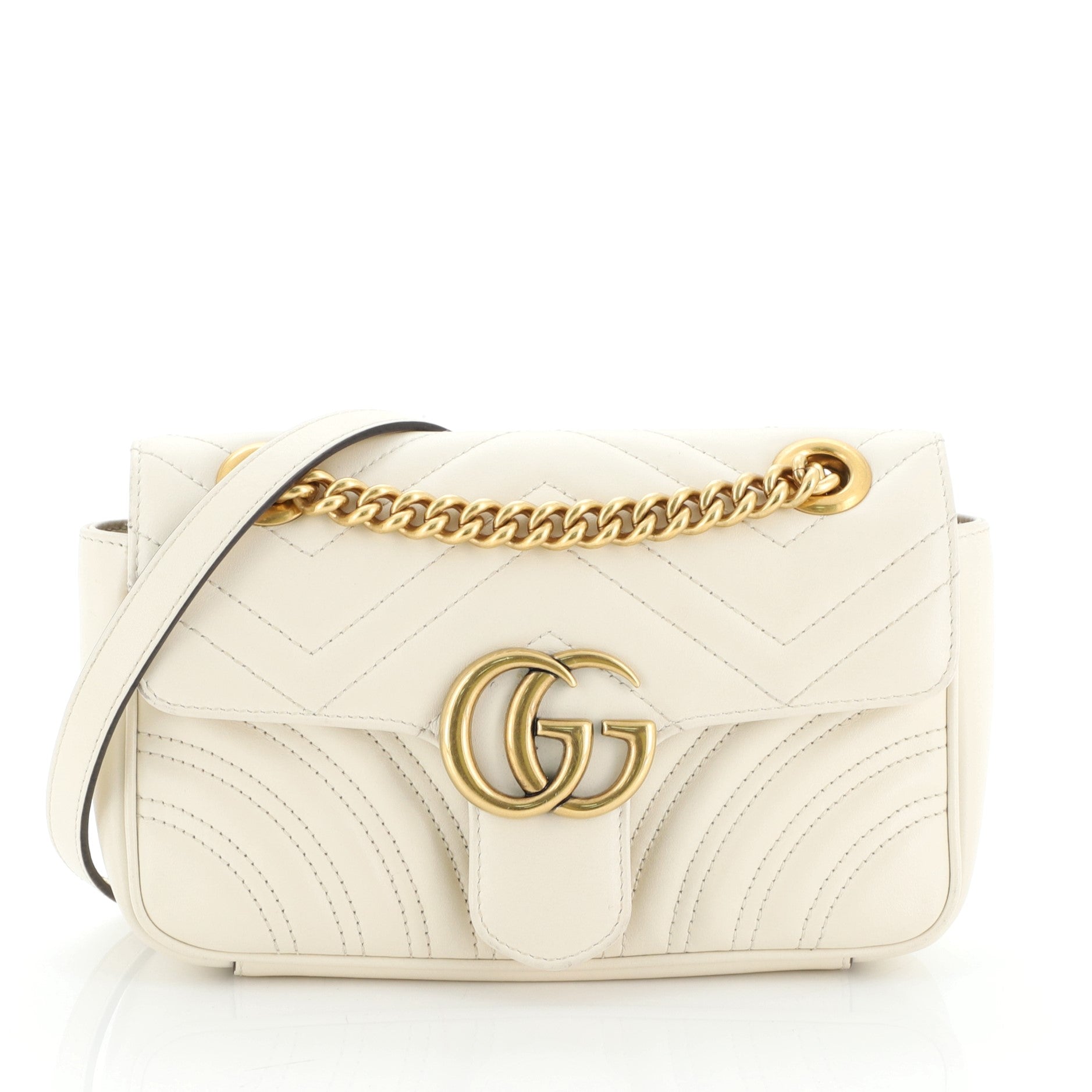 GG Marmont Flap Bag Matelasse Leather Mini