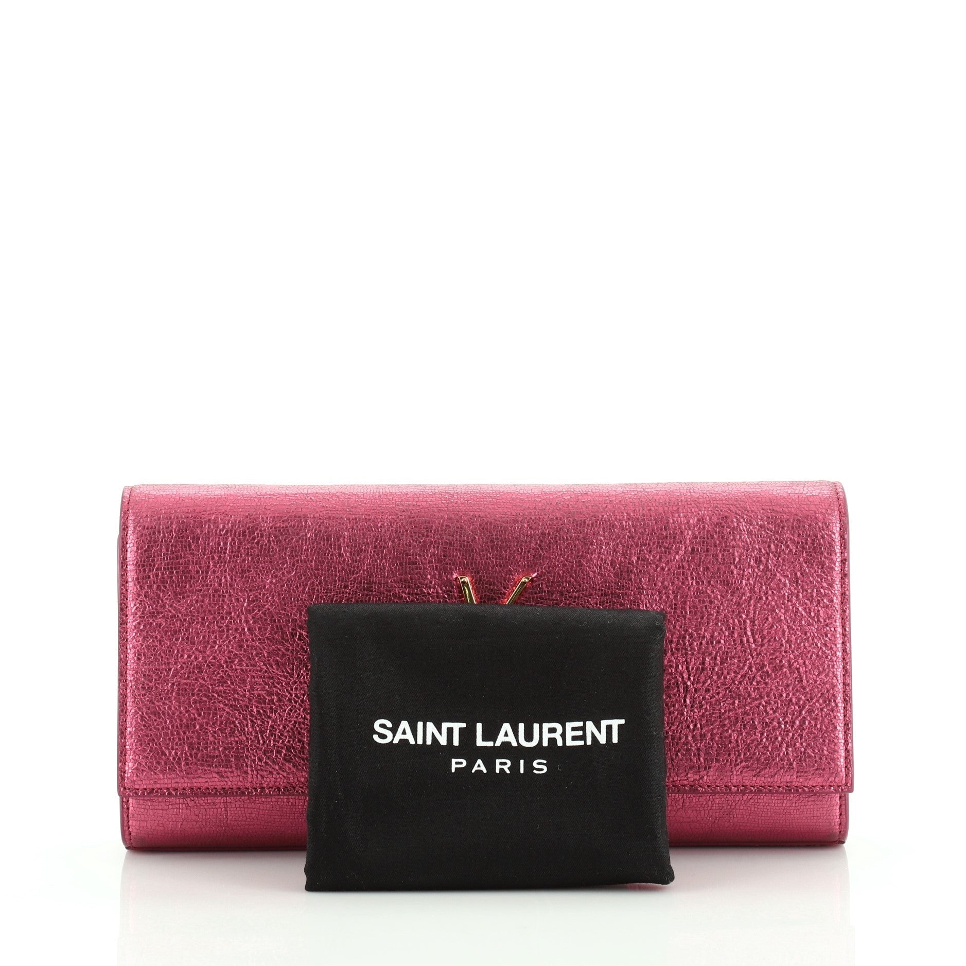 Classic Monogram Clutch Leather Long