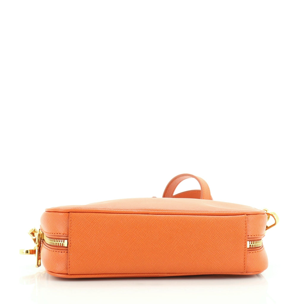Zip Crossbody Bag Saffiano Leather Mini