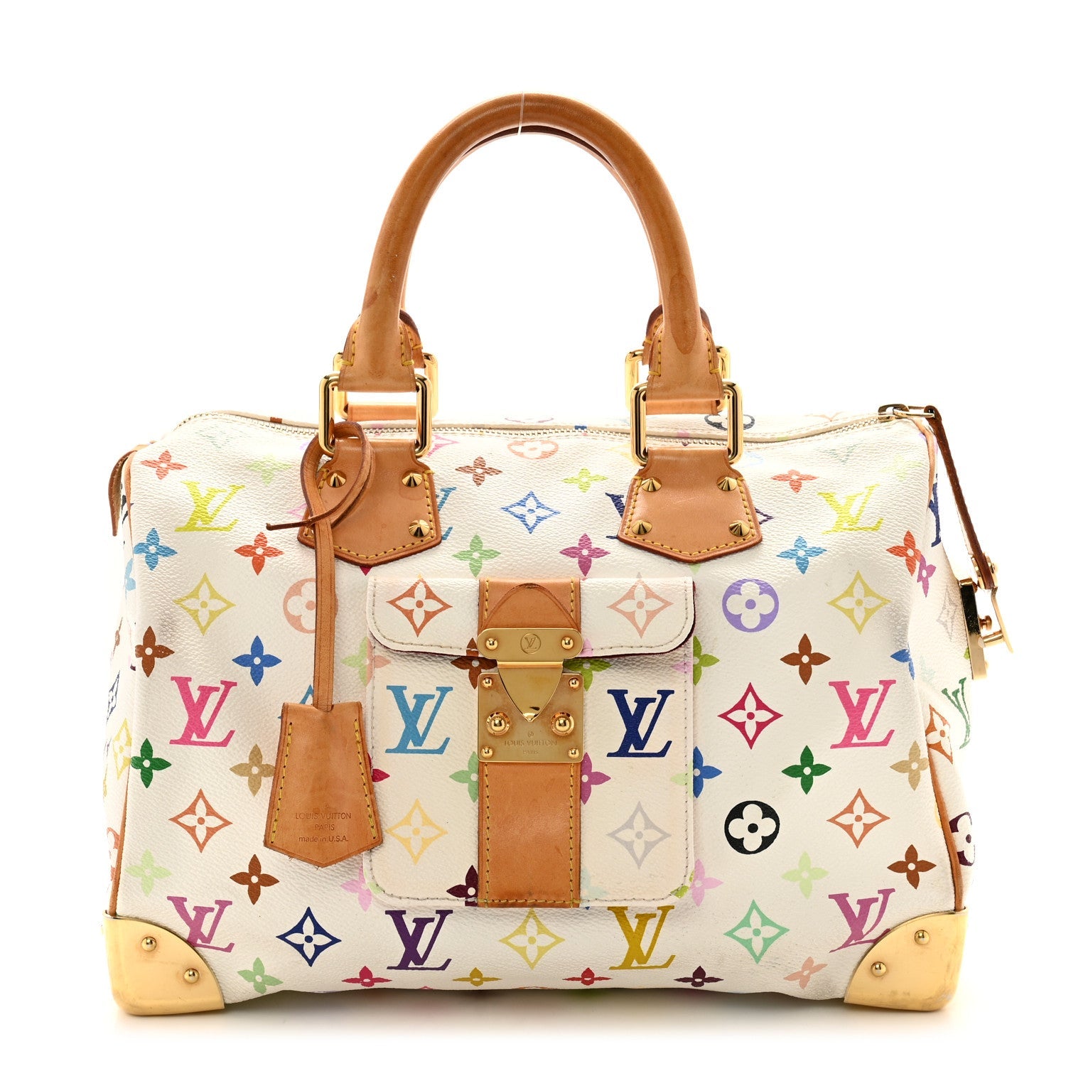 Monogram Multicolor Speedy 30 White