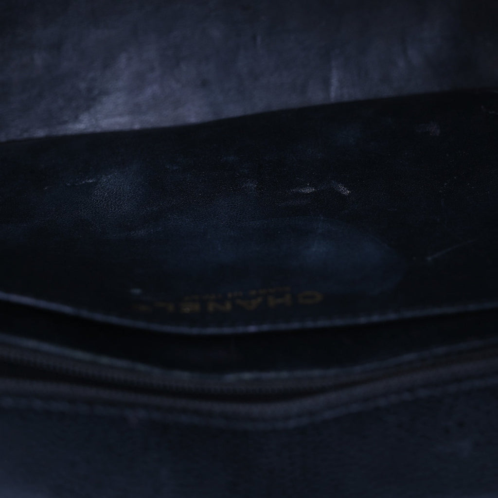 Caviar Quilted Jumbo Single Flap Black