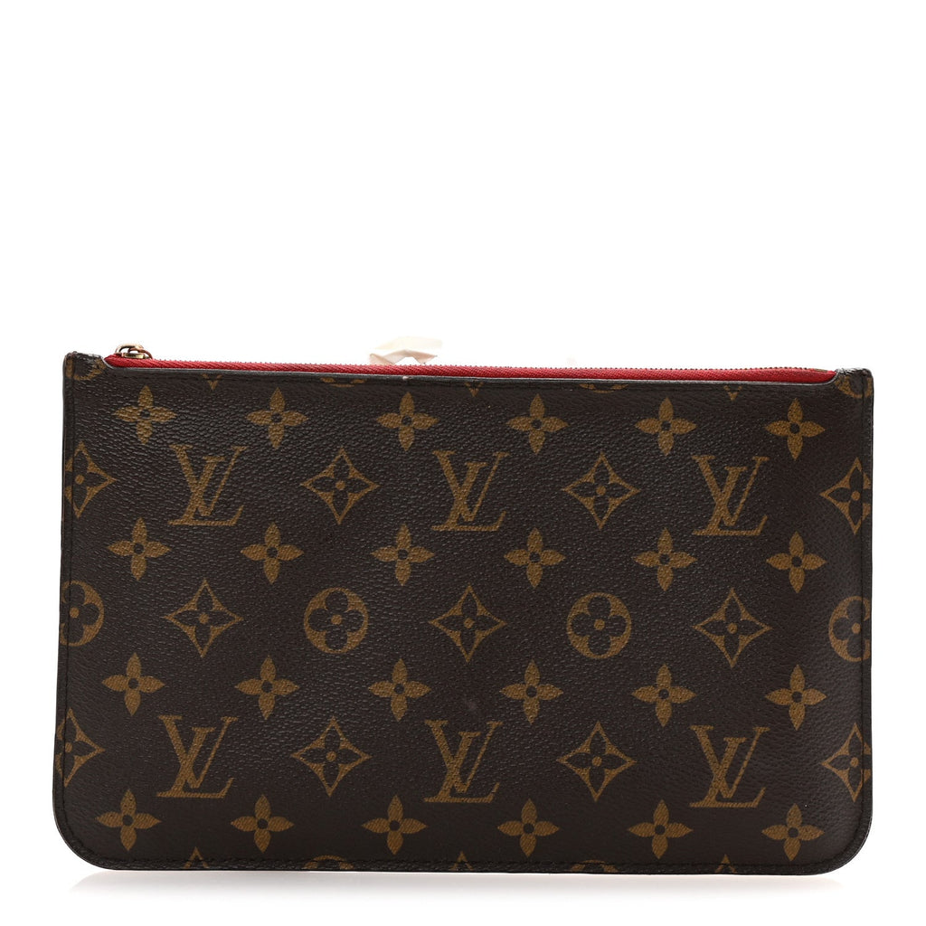 Monogram Neverfull MM GM Pochette Cherry
