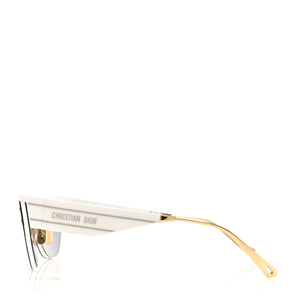 Acetate DiorClub M3U Cat Eye Mask Sunglasses White