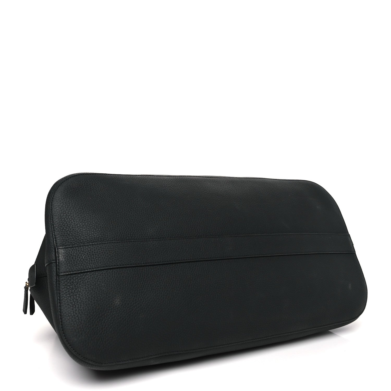 Matte Grained Calfskin Large Devon Bag Black