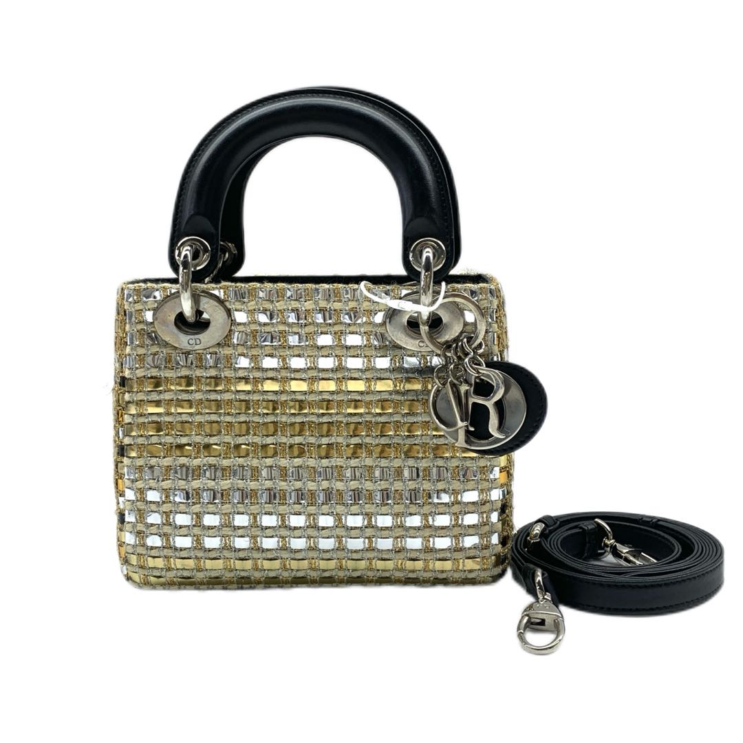 Dior Lady Dior Sequin Shoulder Bag