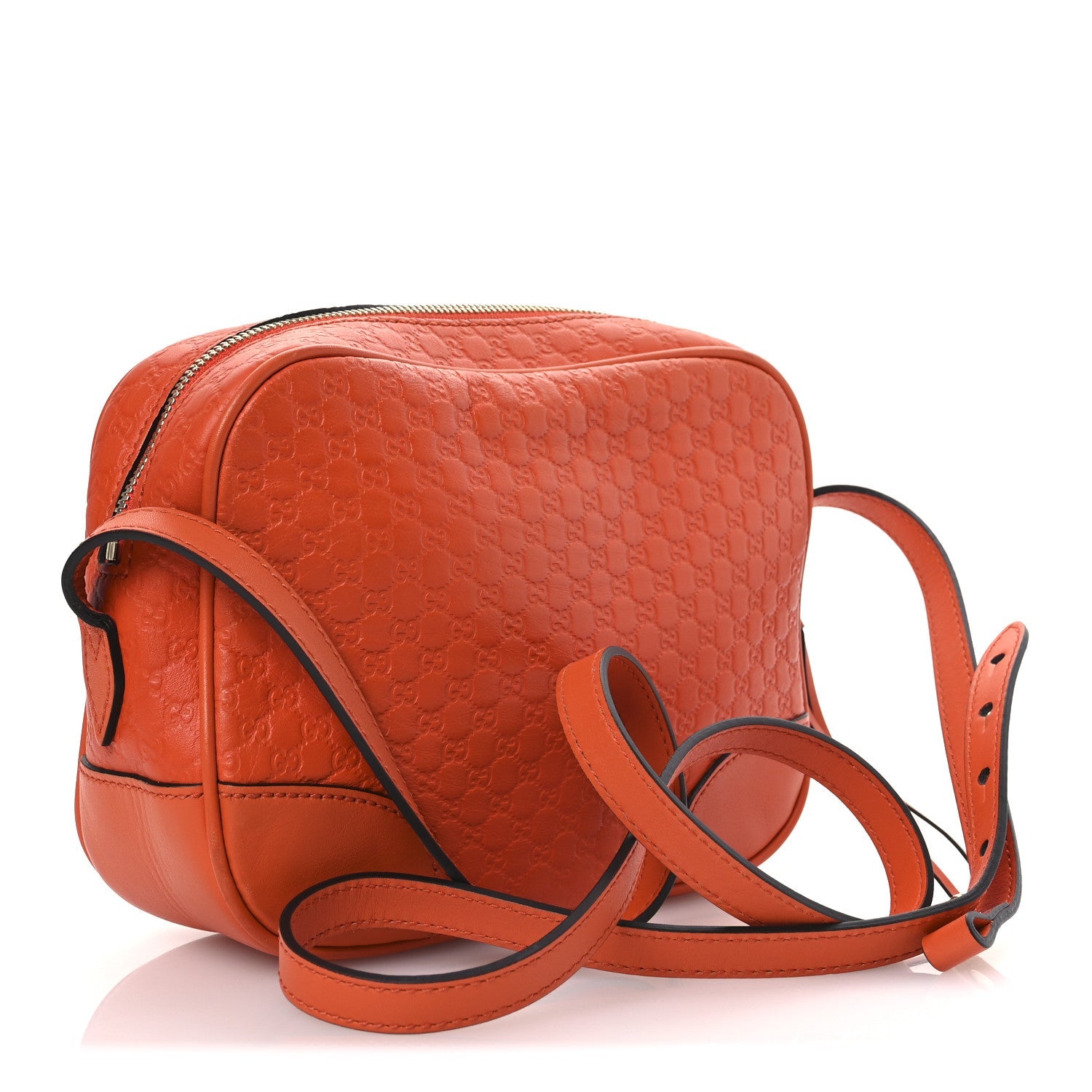 Soft Microguccissima Mini Bree Messenger Bag Sun Orange