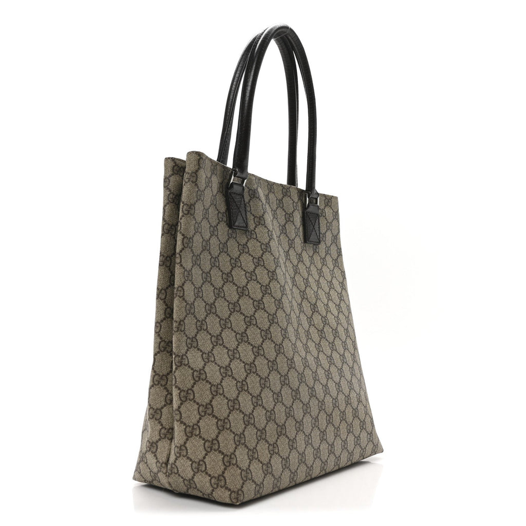 GG Plus Monogram Small Vertical Tote Dark Brown