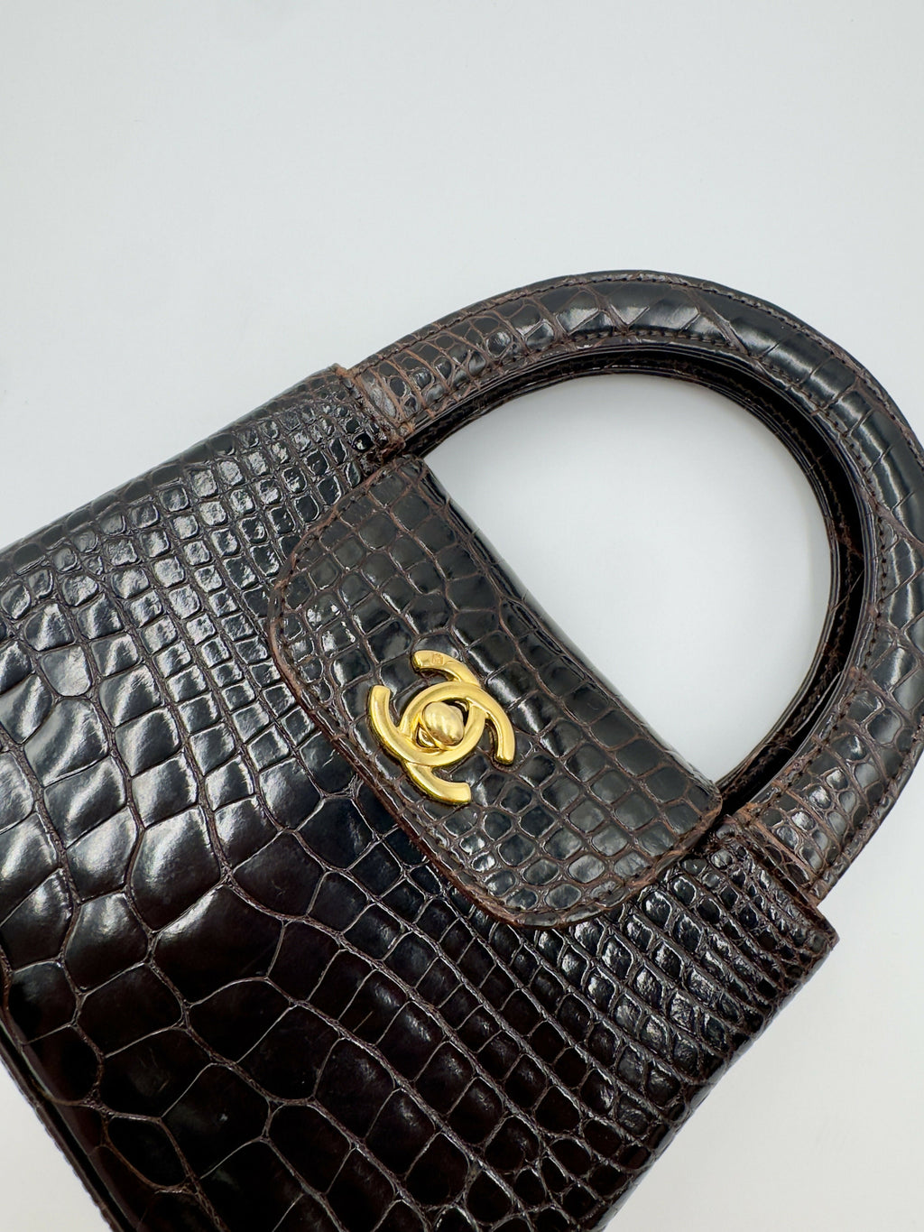 Chanel Vintage Crocodile Mini Kelly