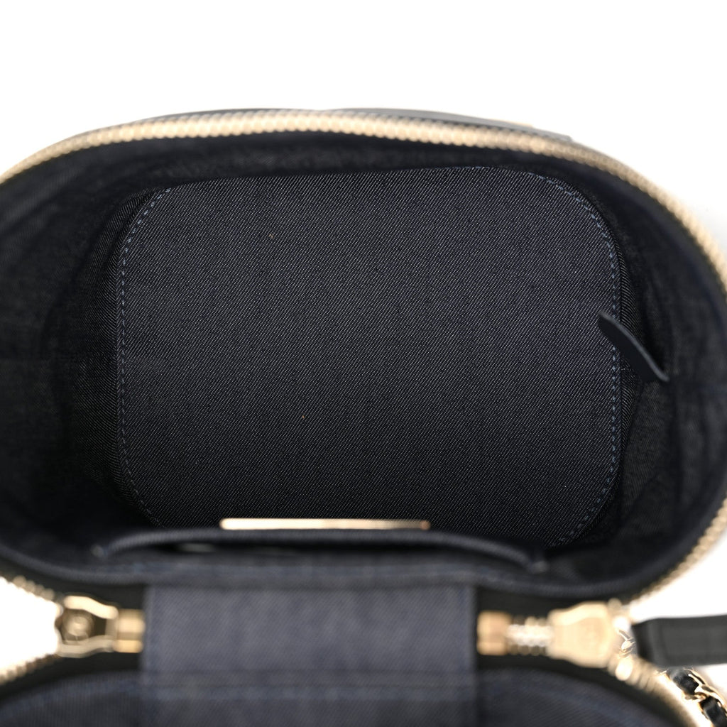 Lambskin Timeless Vanity Cosmetic Case Black
