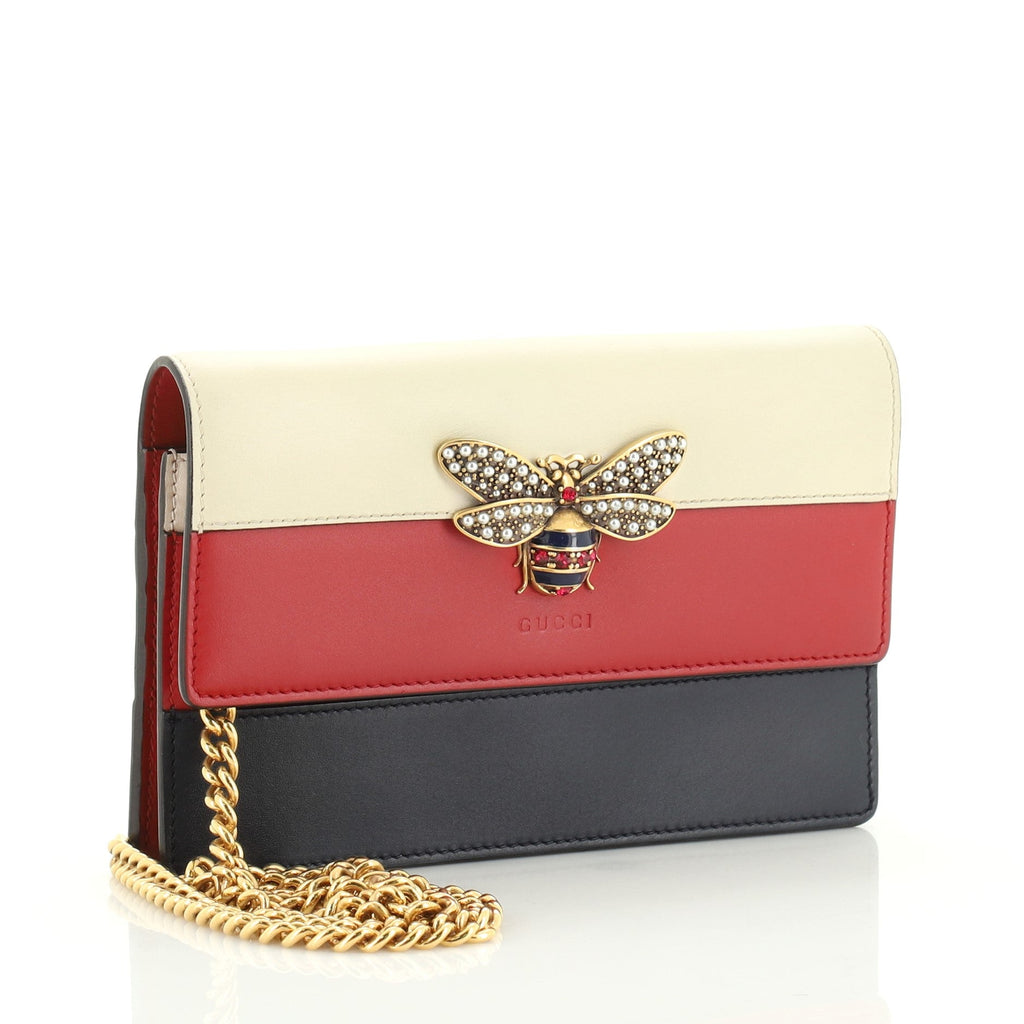 Queen Margaret Chain Wallet Leather Mini