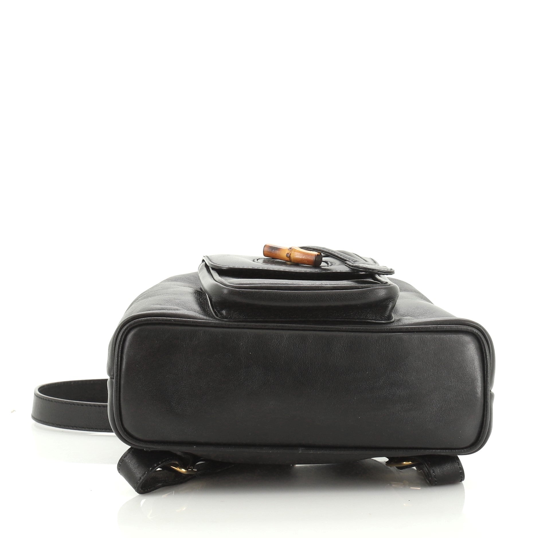 Vintage Bamboo Backpack Leather Mini