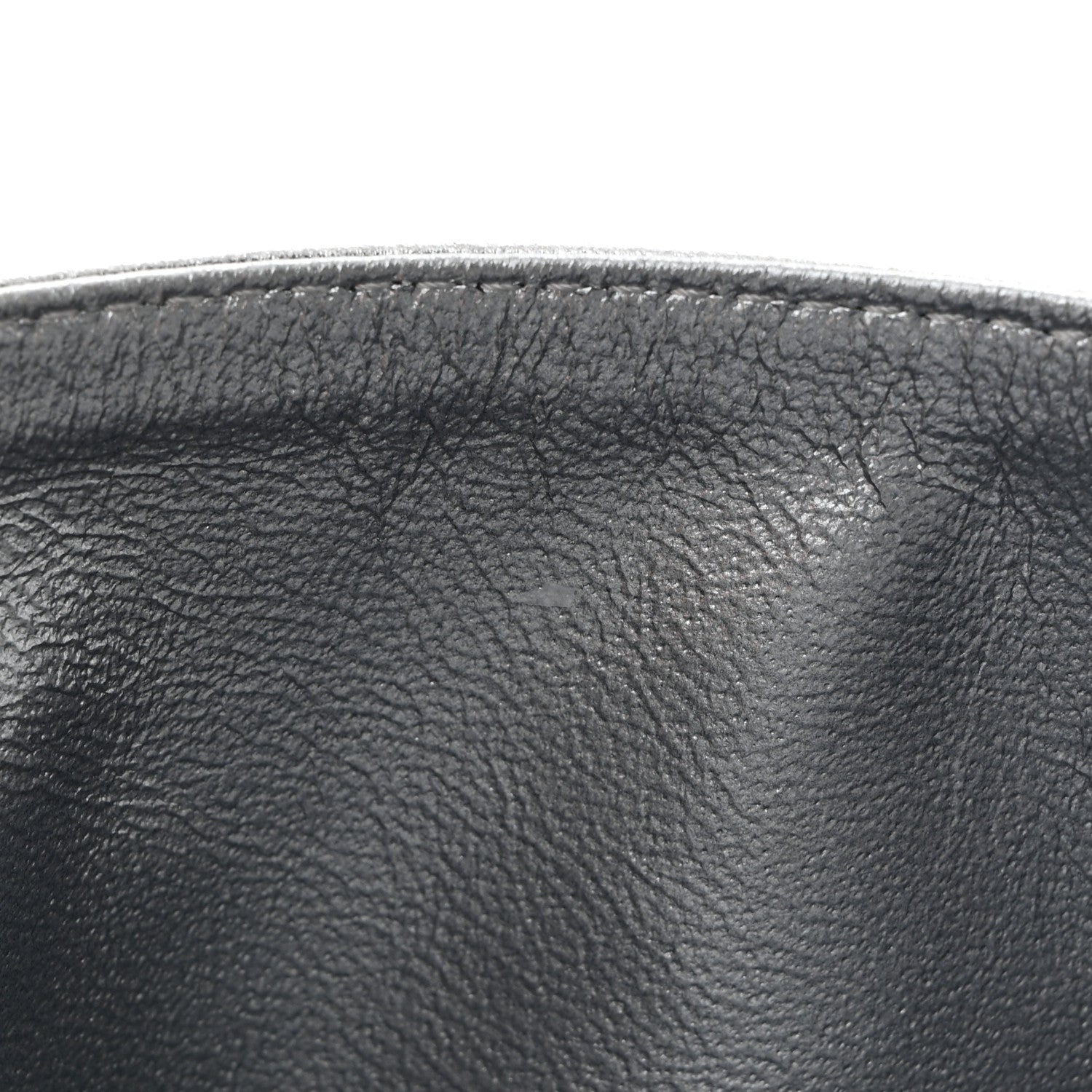 Metallic Lame Quilted Small Double Flap Silver
