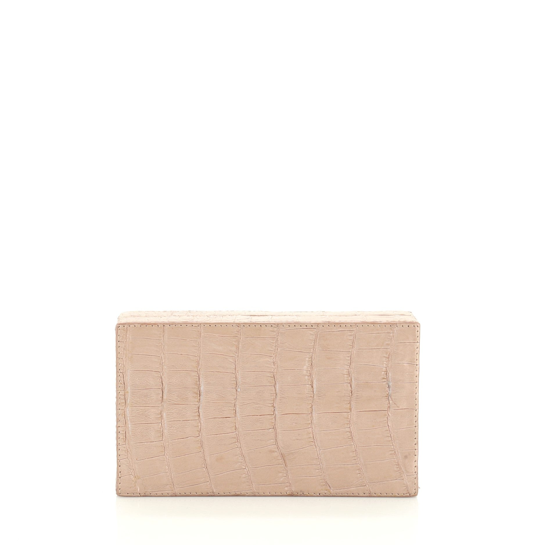 Box Clutch Crocodile Small