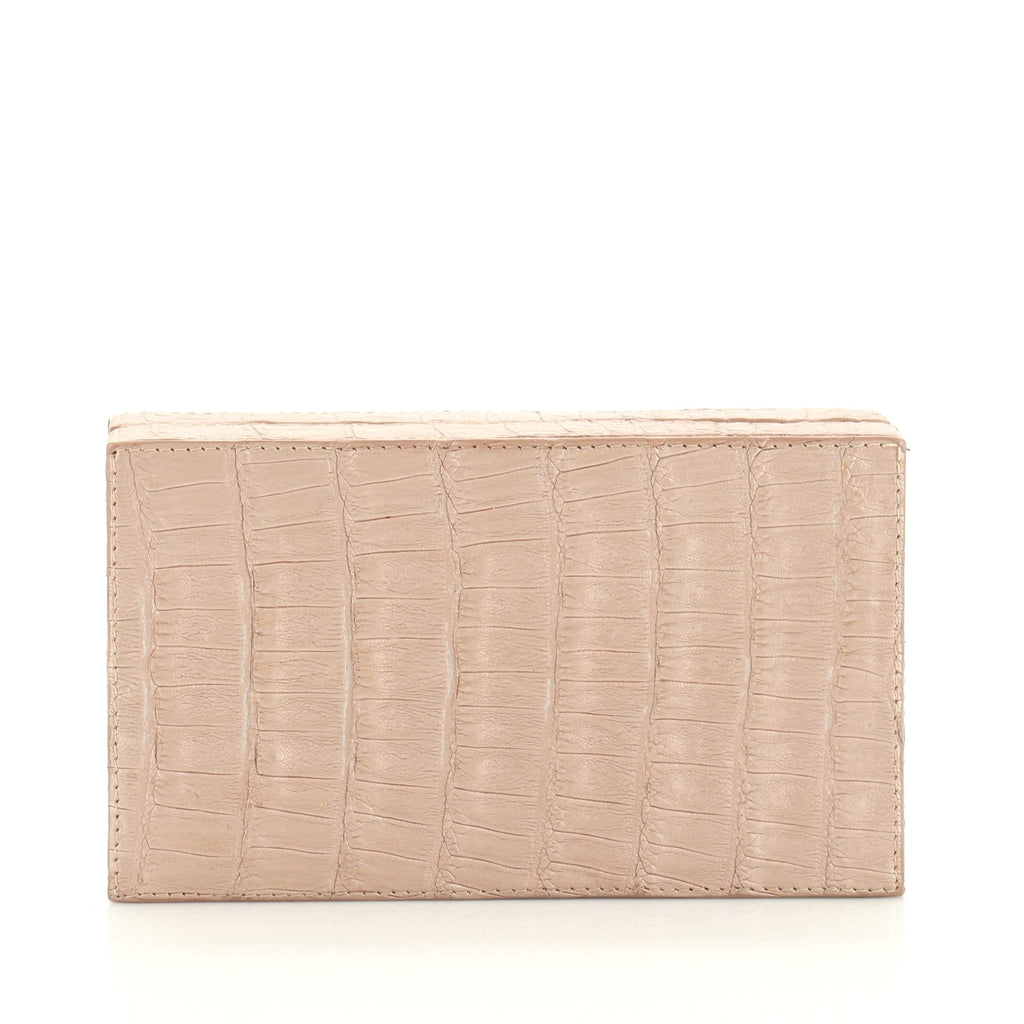Box Clutch Crocodile Small