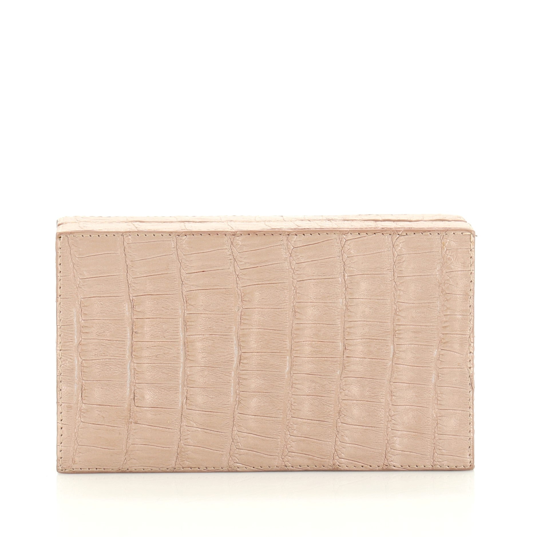 Box Clutch Crocodile Small