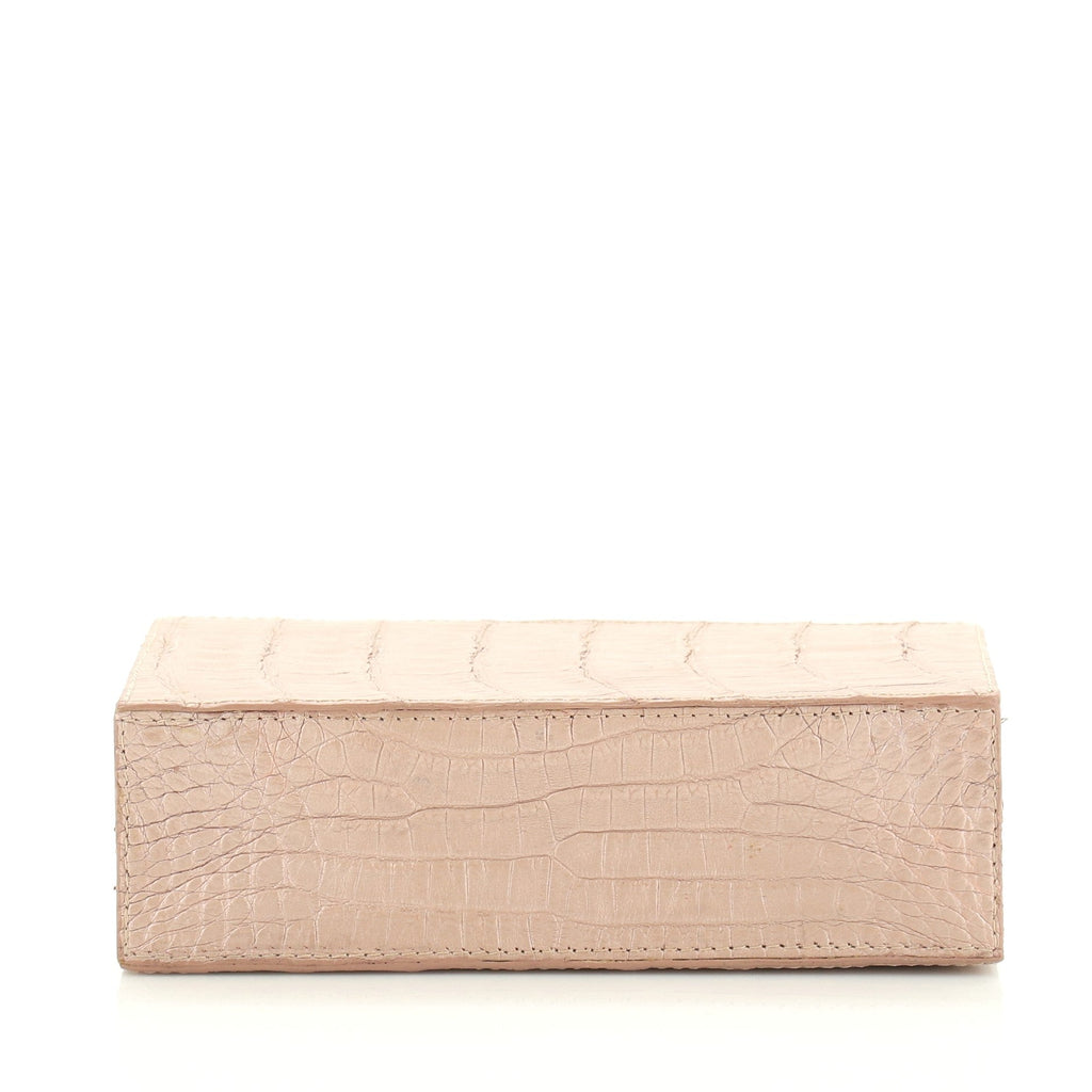 Box Clutch Crocodile Small