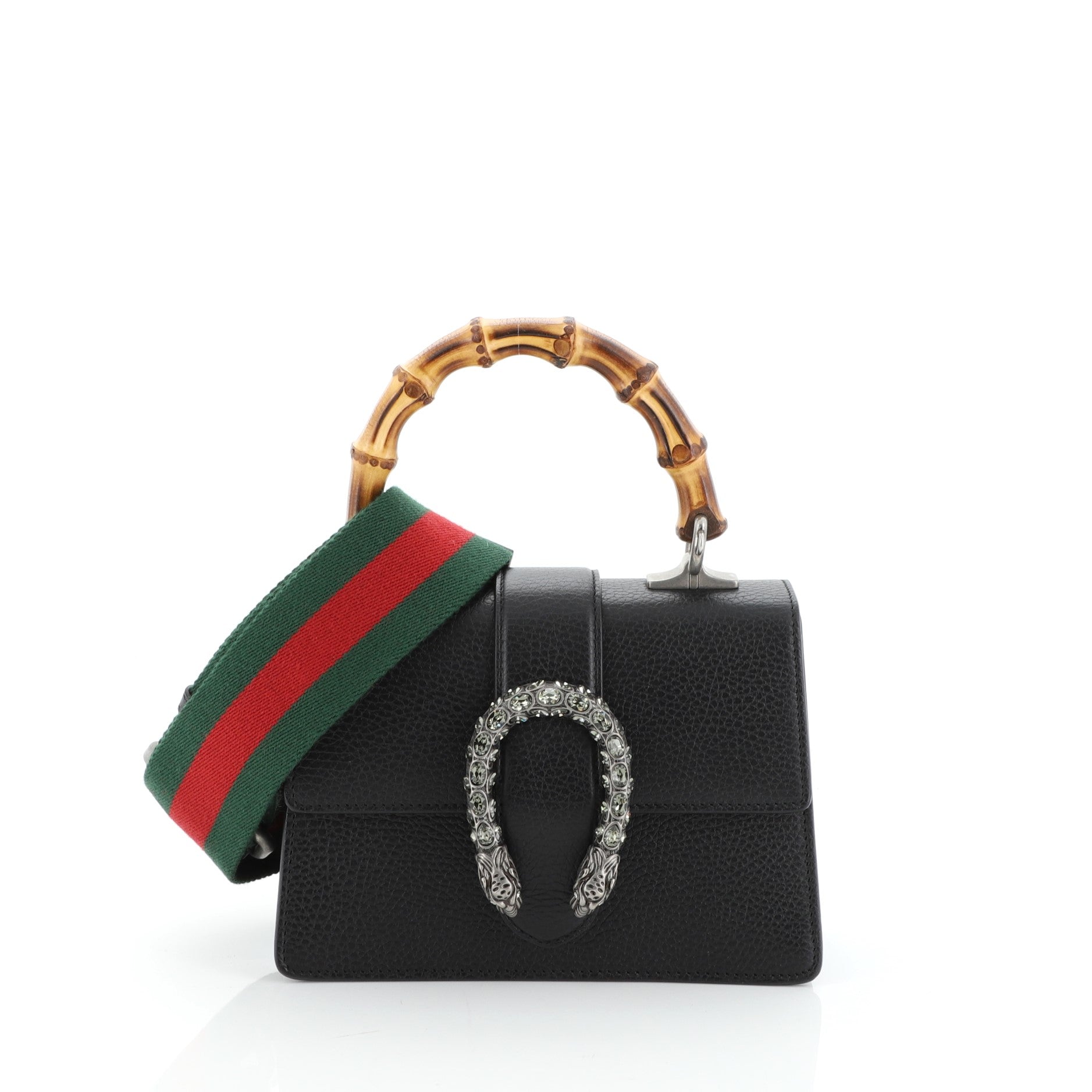 Dionysus Bamboo Top Handle Bag Leather Mini
