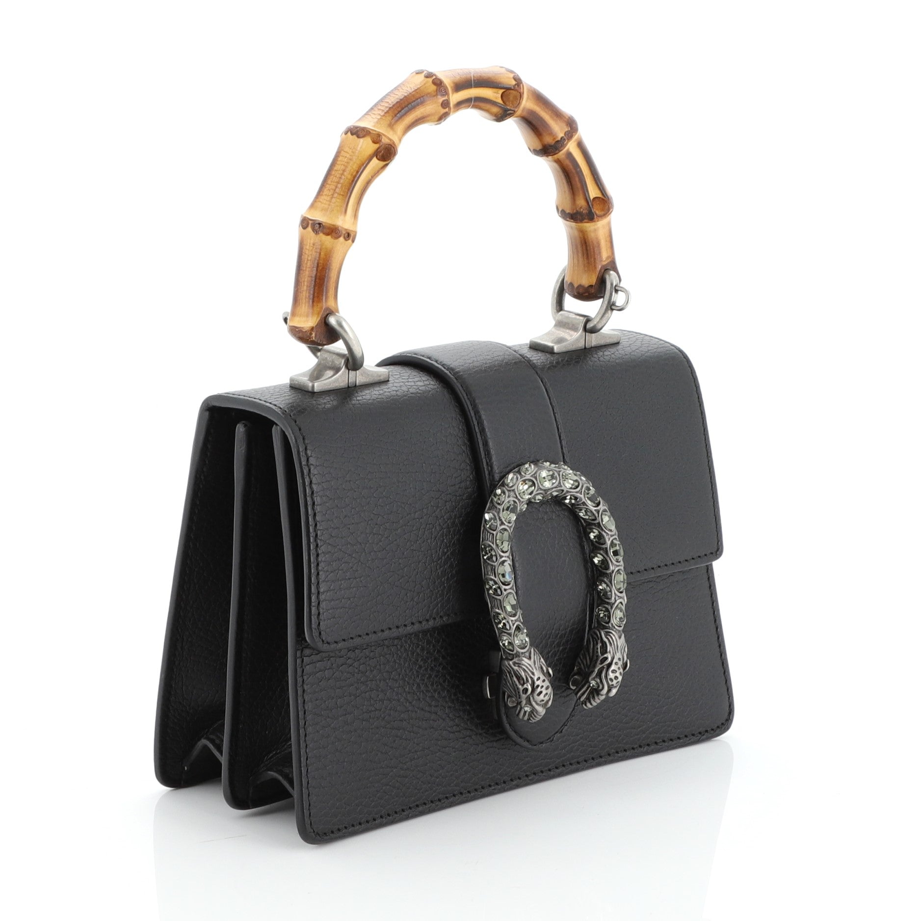 Dionysus Bamboo Top Handle Bag Leather Mini