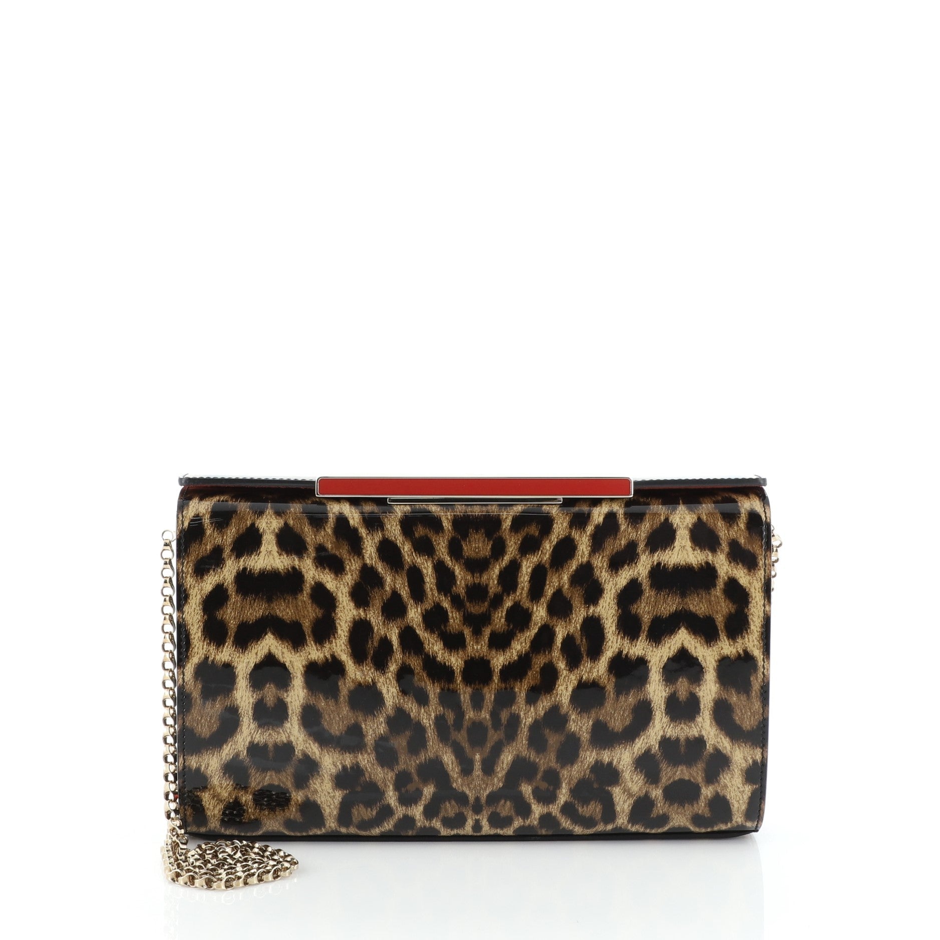 Vanite Clutch Printed Patent Small