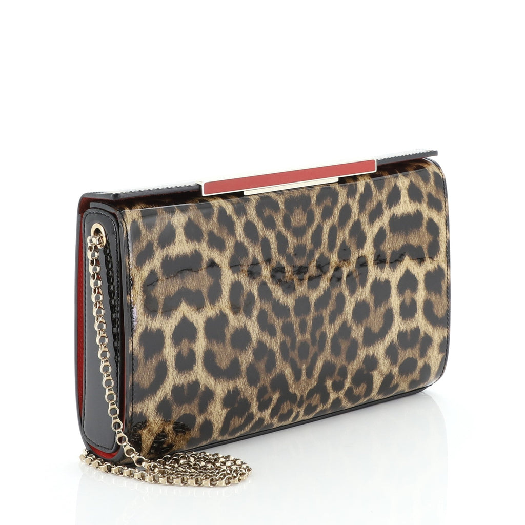 Vanite Clutch Printed Patent Small