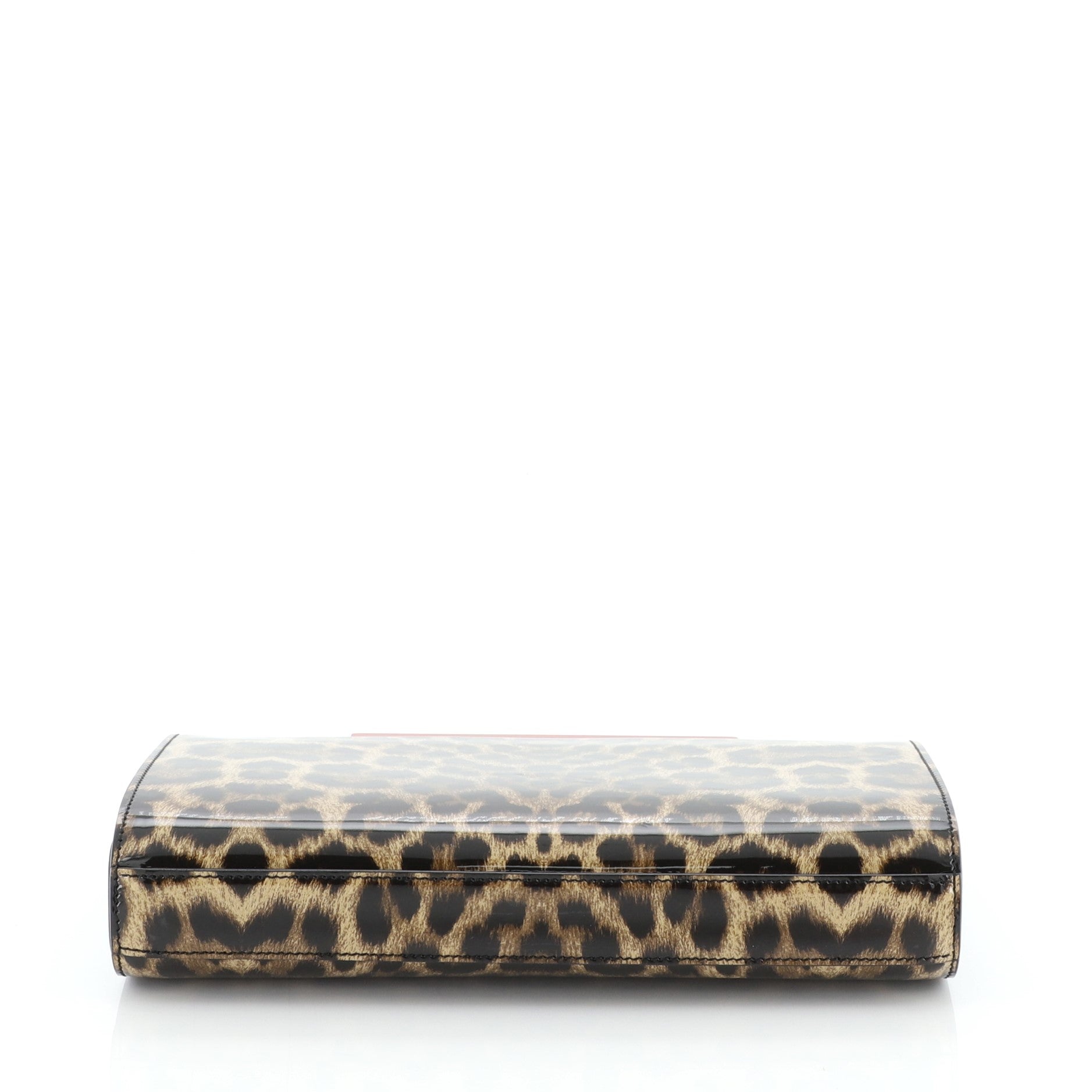 Vanite Clutch Printed Patent Small