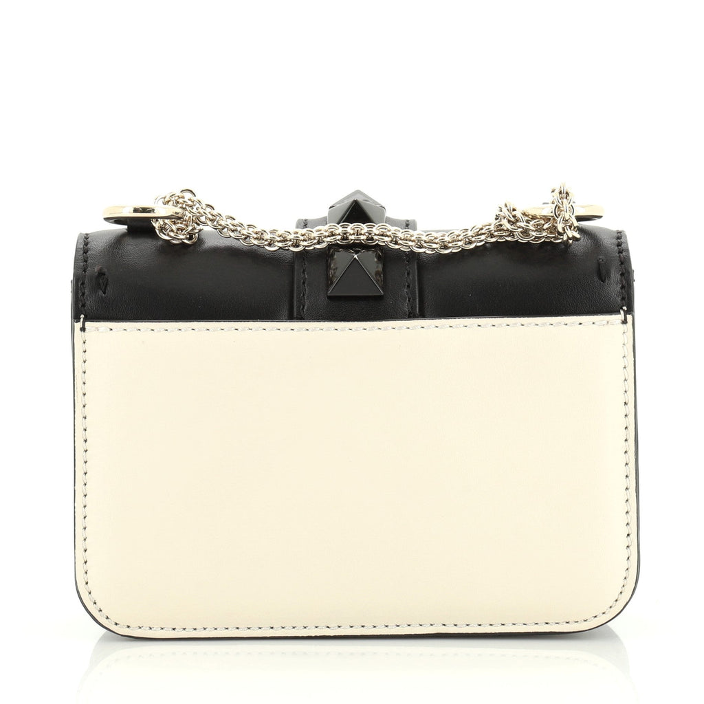Glam Lock Shoulder Bag Leather Mini