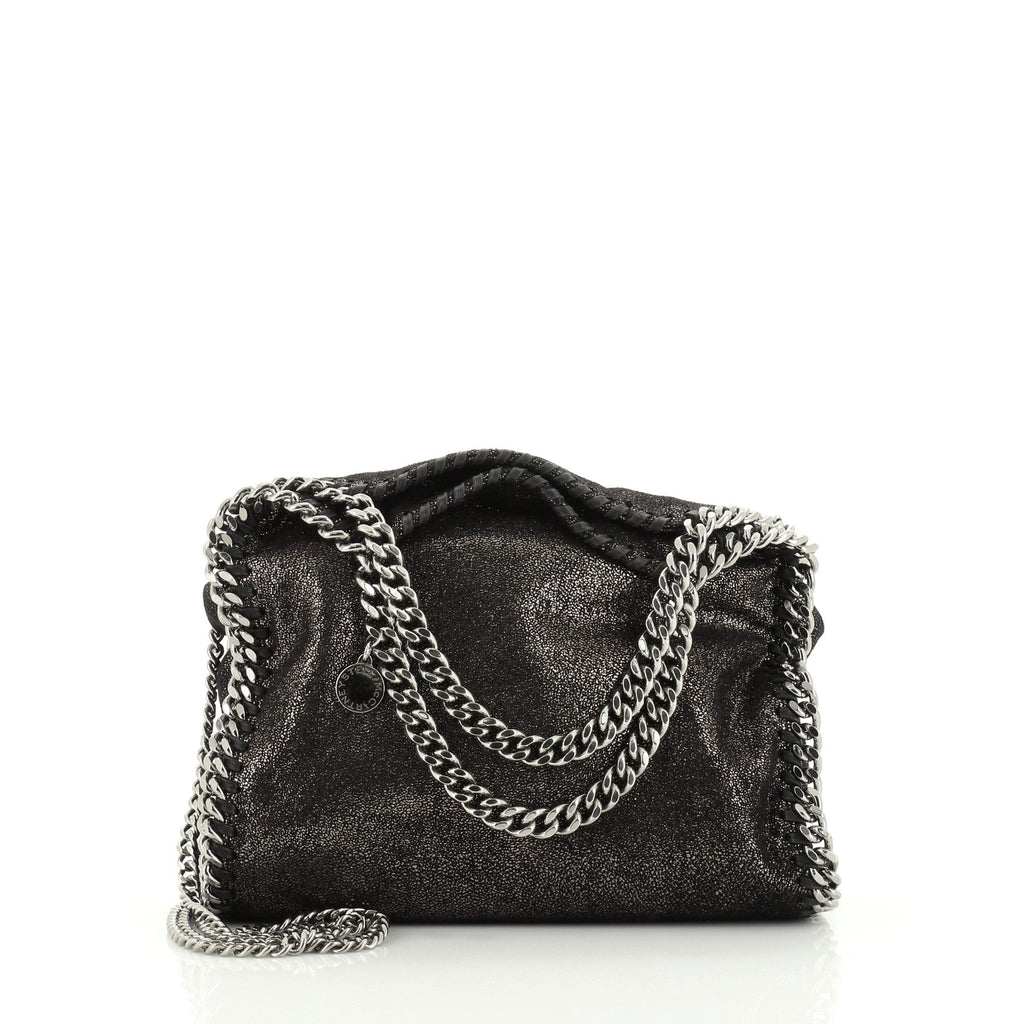 Falabella Fold Over Crossbody Bag Shaggy Deer Mini