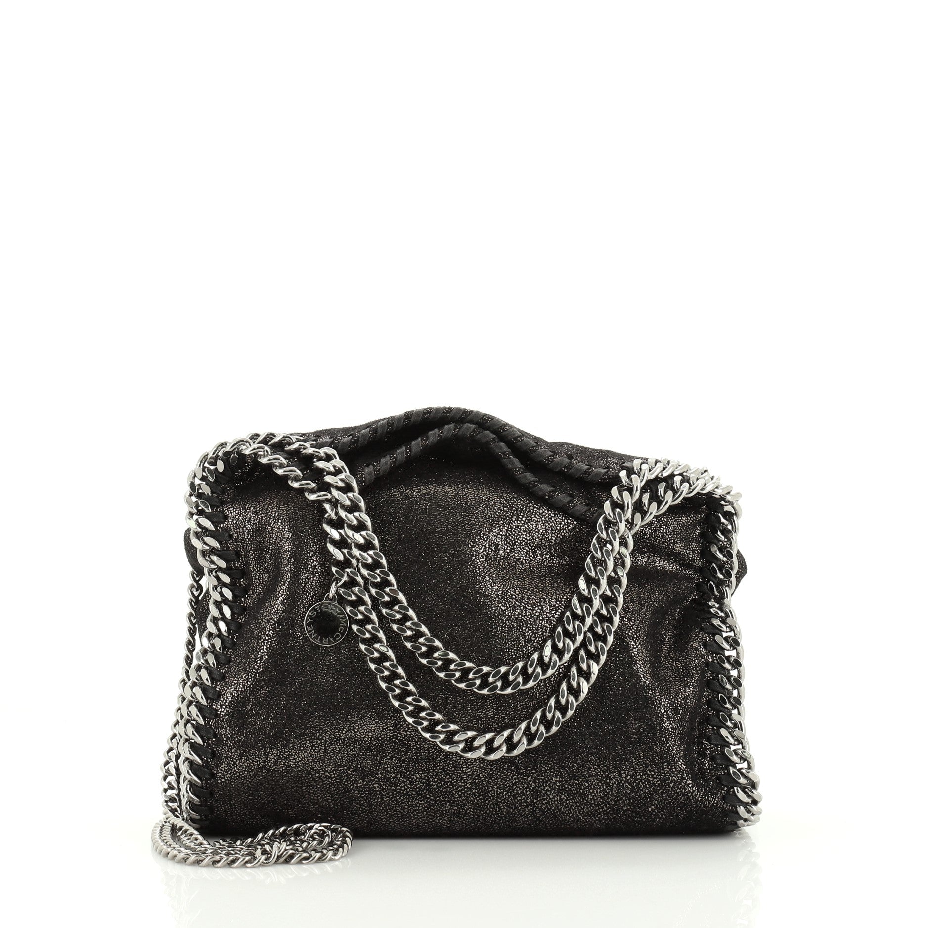 Falabella Fold Over Crossbody Bag Shaggy Deer Mini