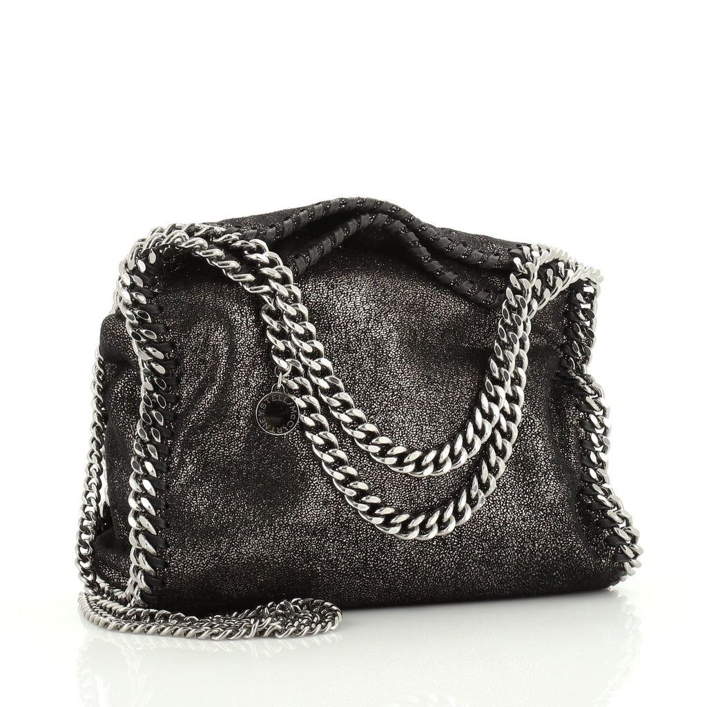 Falabella Fold Over Crossbody Bag Shaggy Deer Mini
