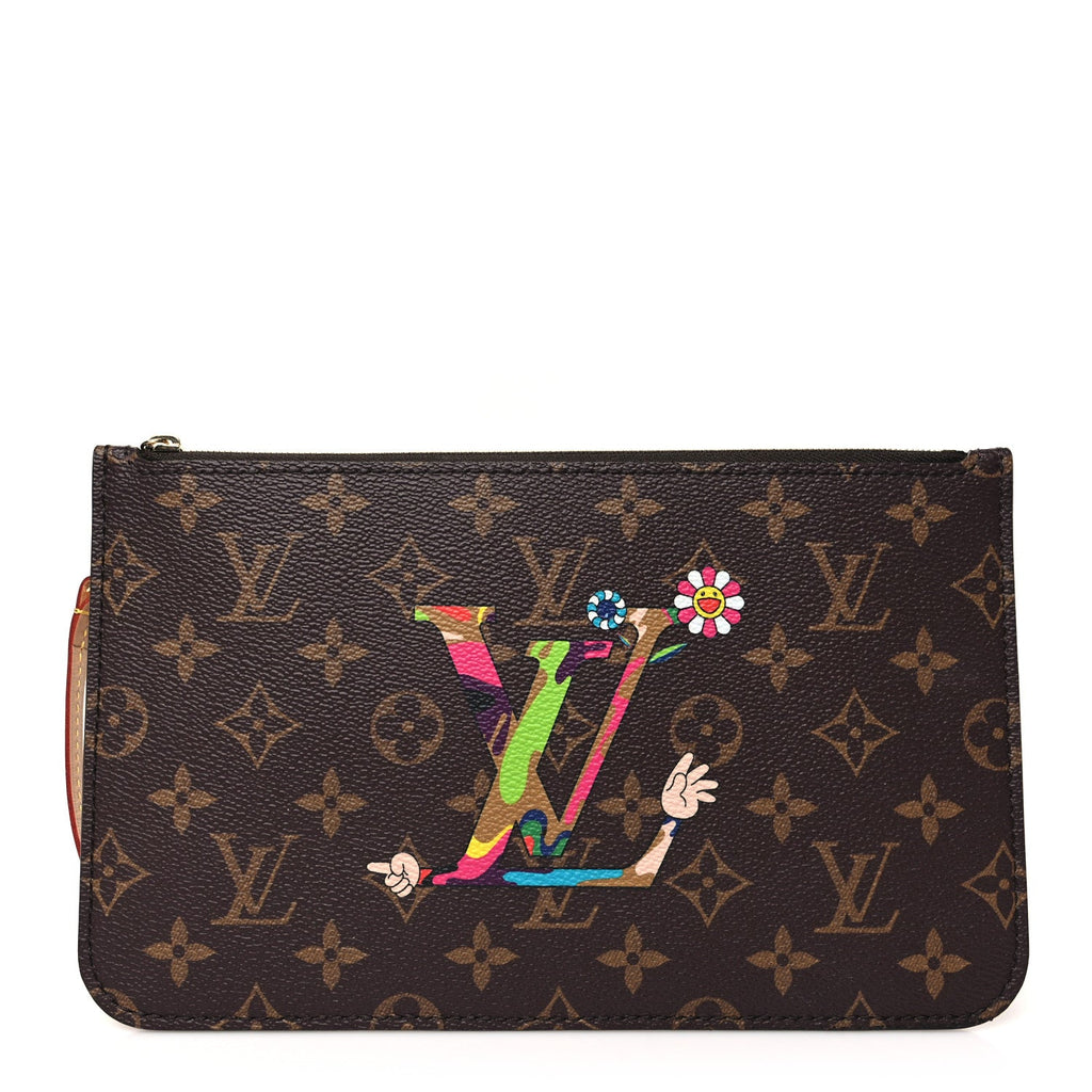 LV X TM Monogram Flowers Neverfull Pochette