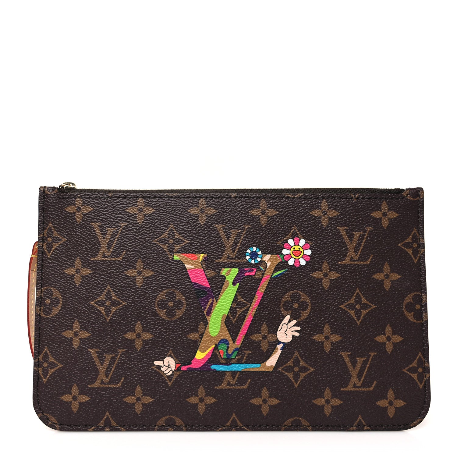 LV X TM Monogram Flowers Neverfull Pochette