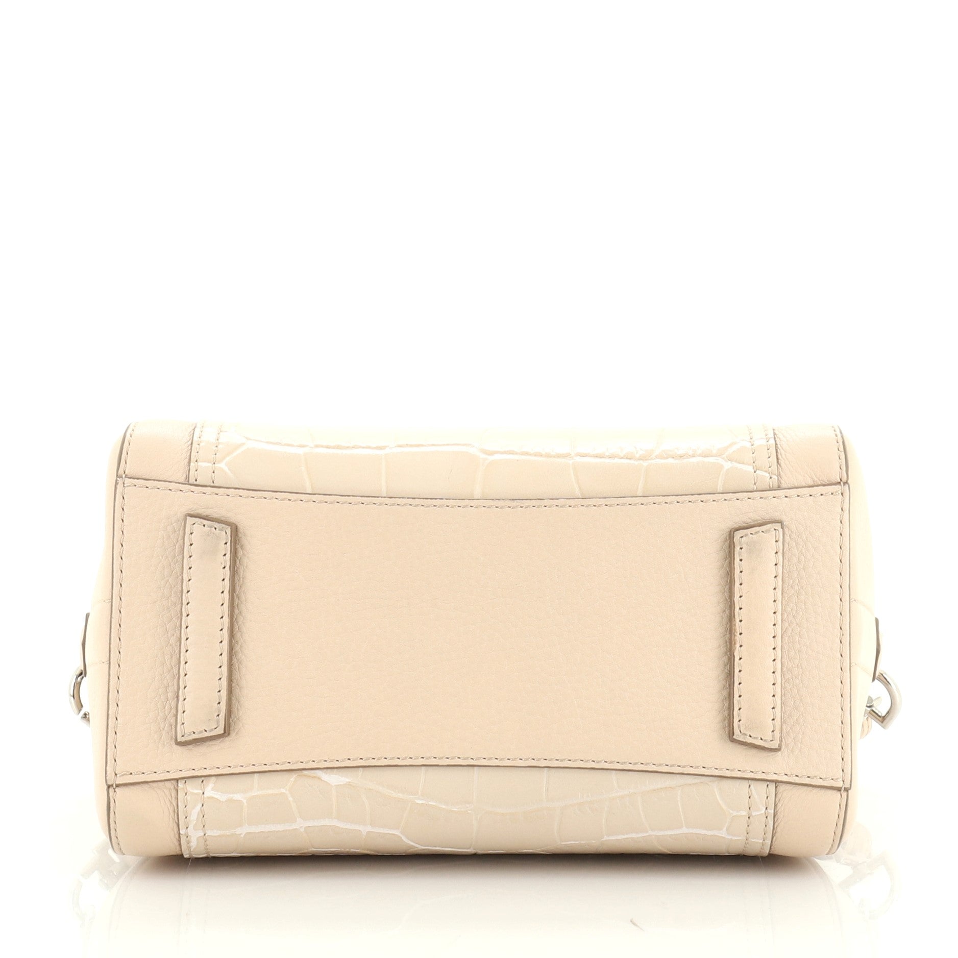 Antigona Bag Leather and Crocodile Embossed Leather Mini