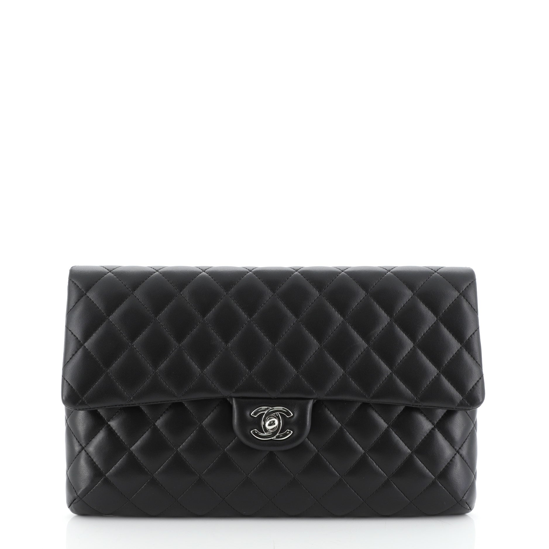 Classic Flap Clutch Quilted Lambskin
