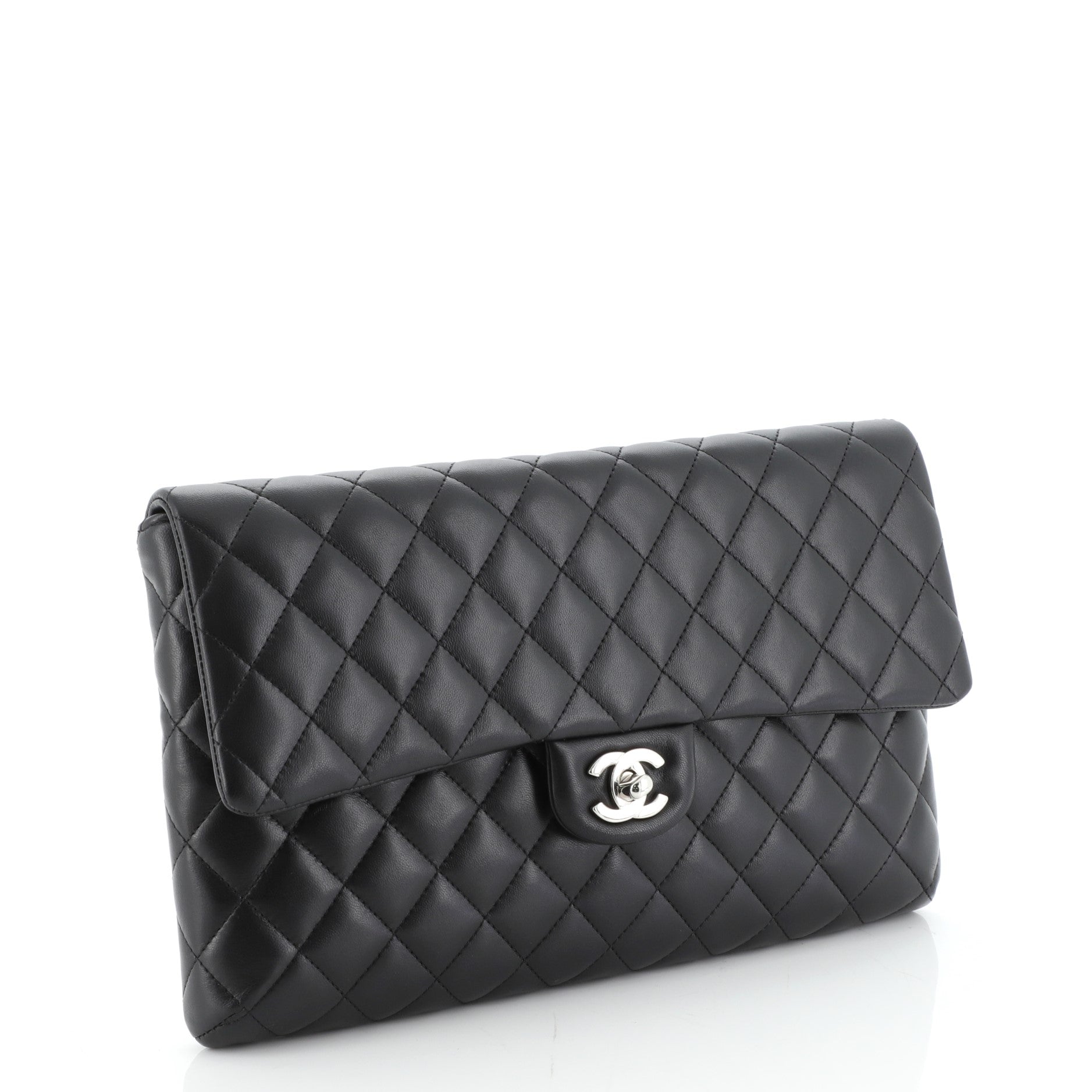 Classic Flap Clutch Quilted Lambskin